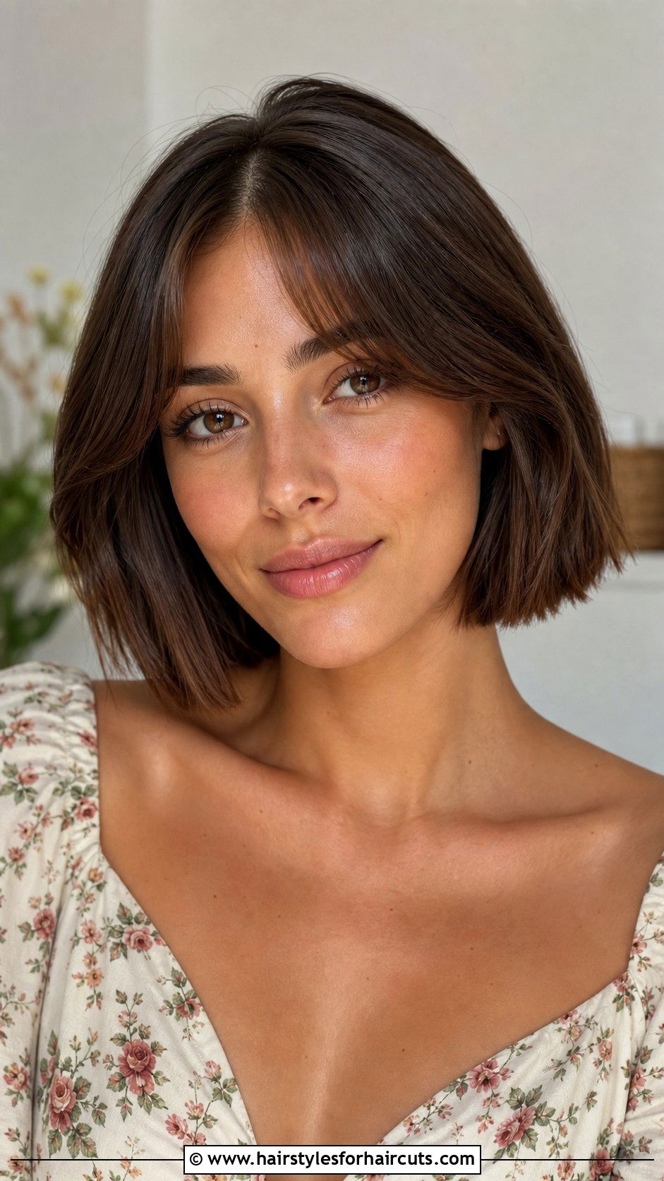 Middle Part Curtain Bangs Bob - 25 middle part hairstyles for medium hair - 25 middle part hairstyles for medium hair