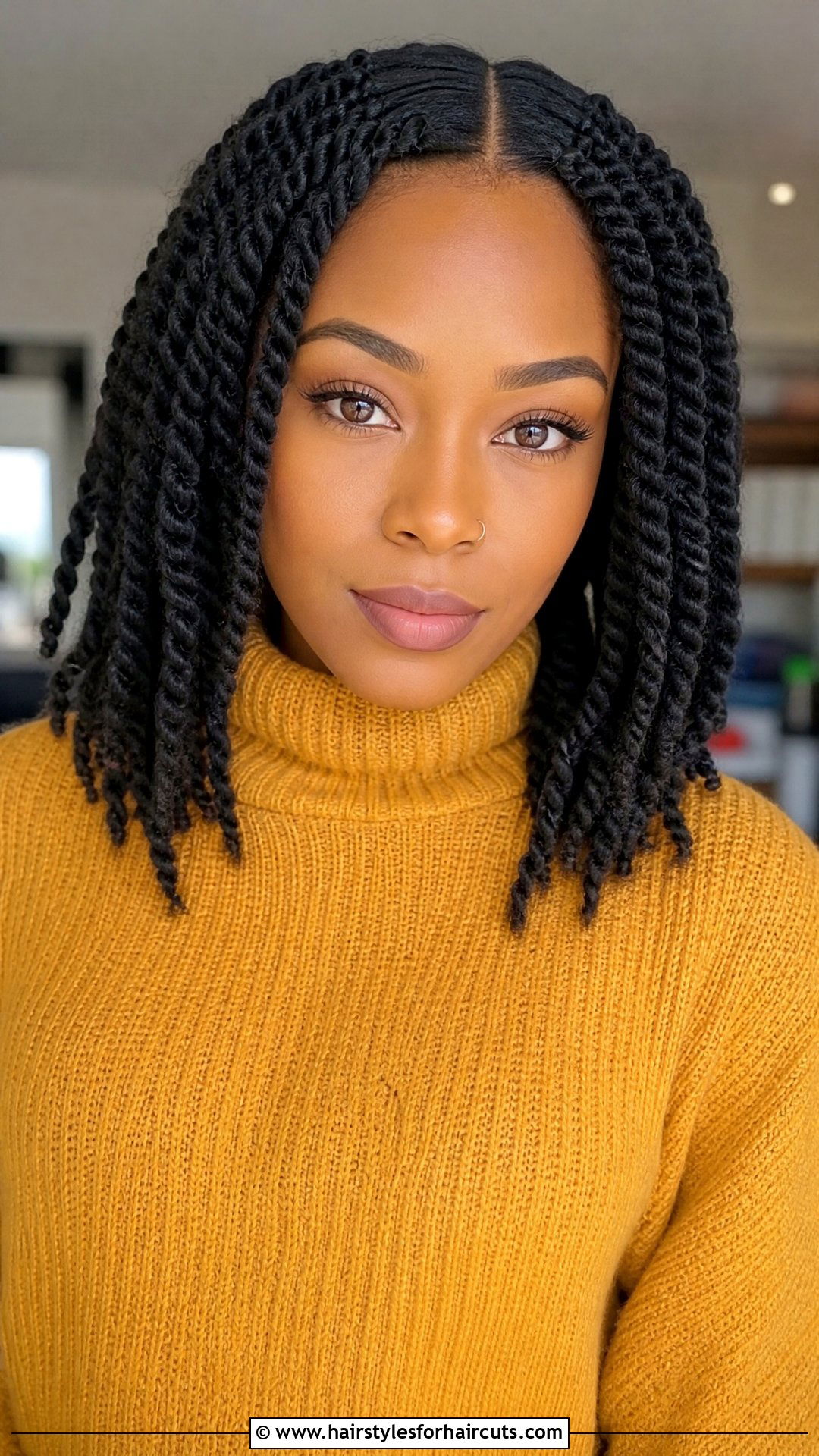 Middle Part Deep Twist Crochet - 25 deep twist crochet hairstyles - 25 deep twist crochet hairstyles