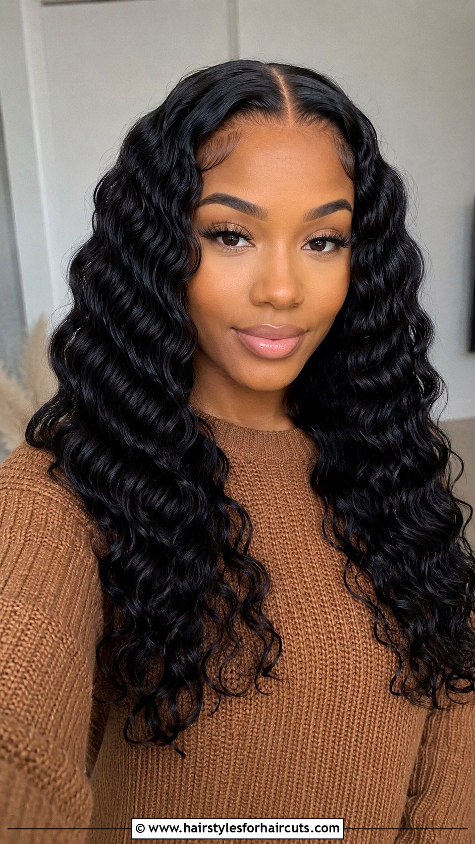 Middle Part Deep Wave Wig - 25 deep wave human hairstyles - 25 deep wave human hairstyles