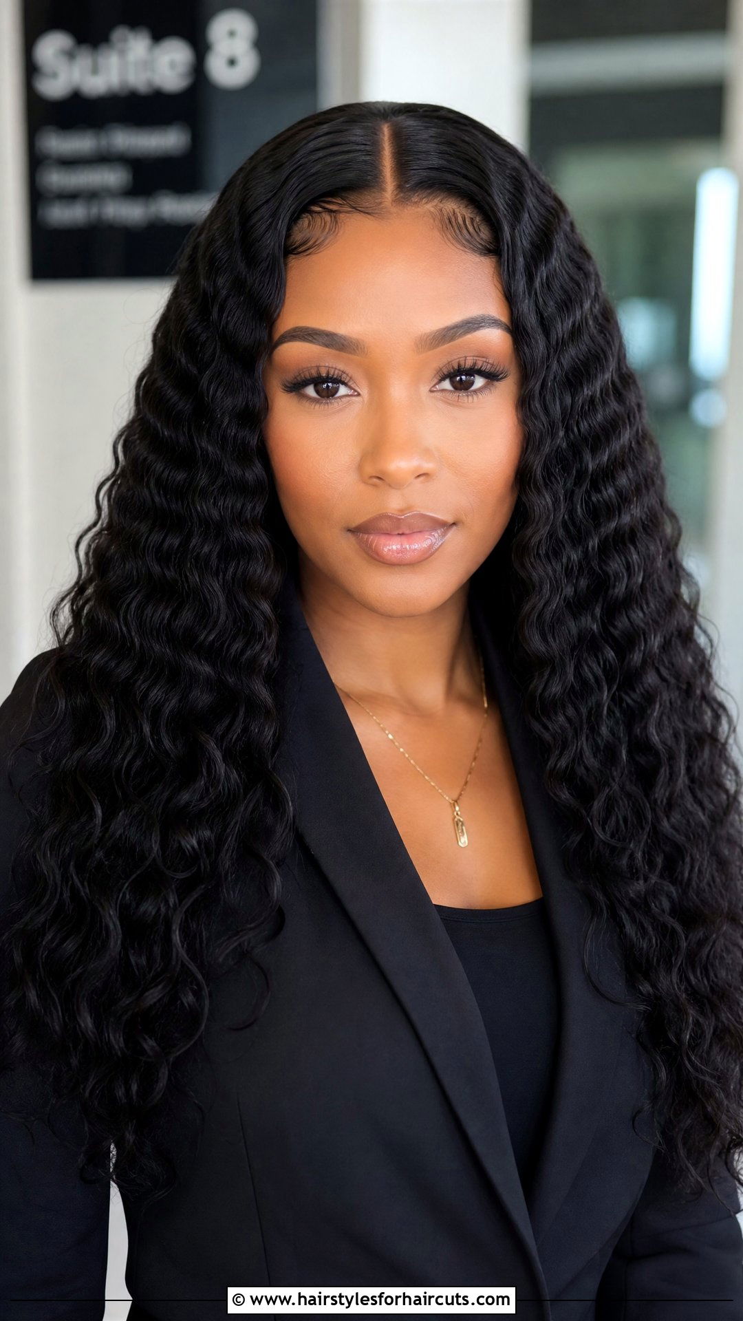 Middle Part Deep Waves - 25 hair waver hairstyles - 25 hair waver hairstyles