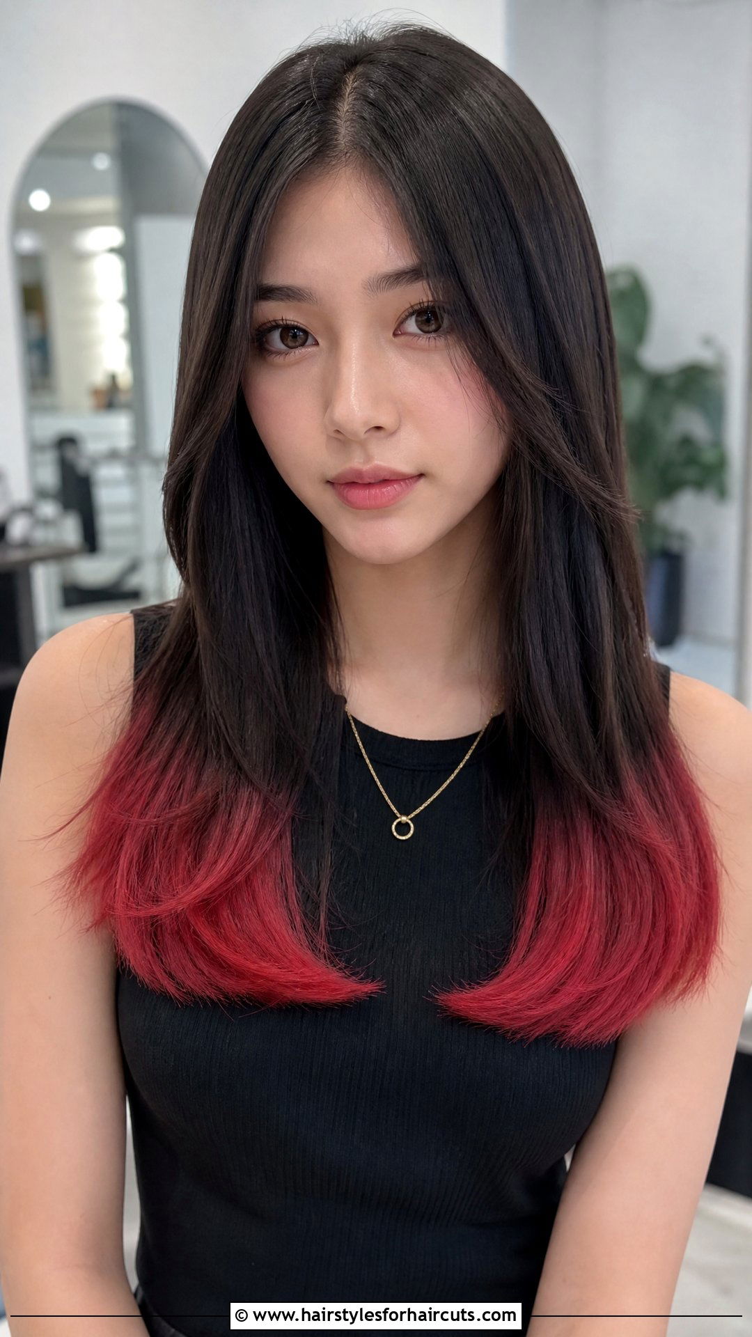 Middle Part Fox Tips Look - 25 fox tips hairstyles - 25 fox tips hairstyles