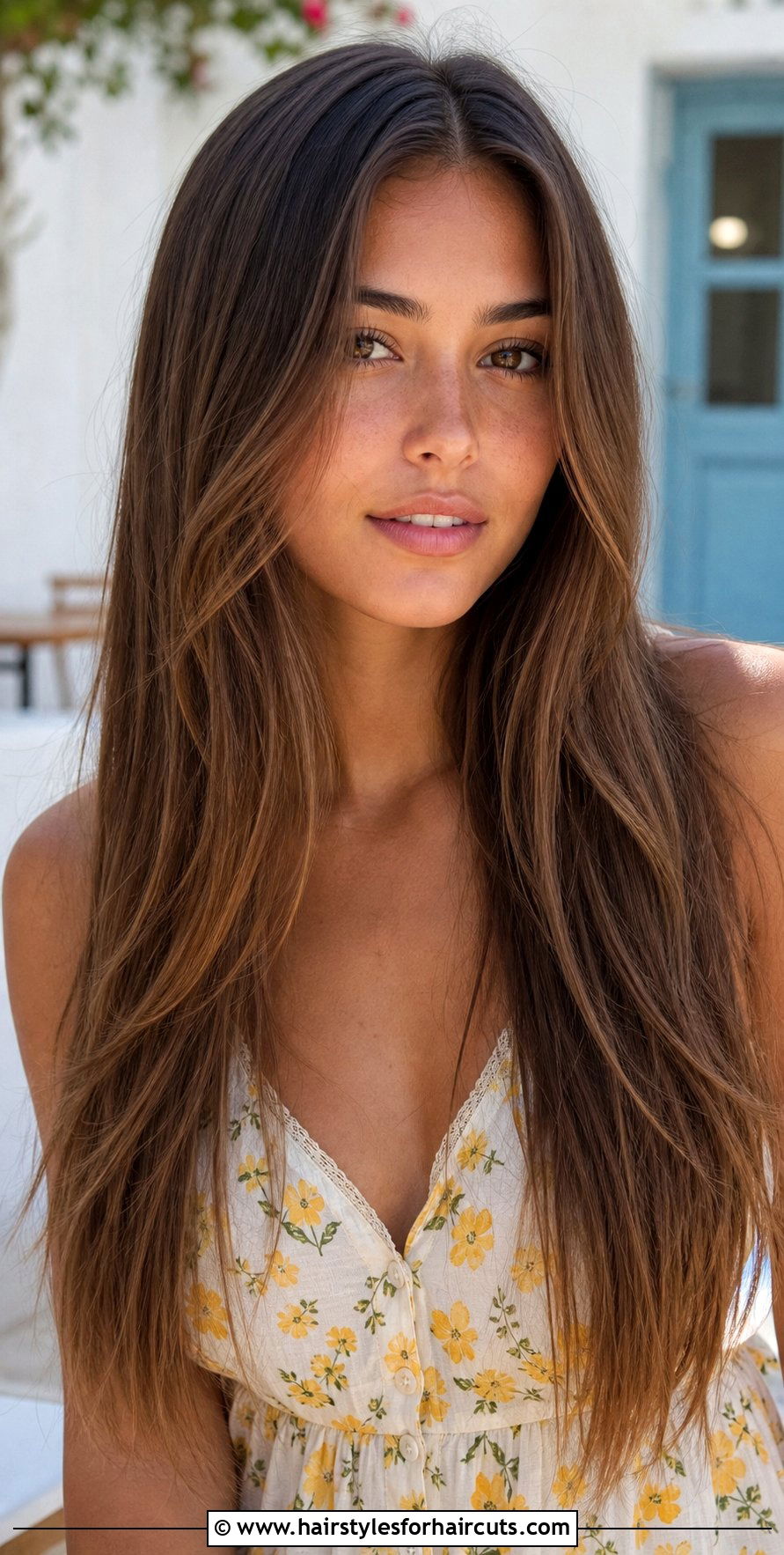 Middle Part Long Layers - 25 middle part haircuts - 25 middle part haircuts