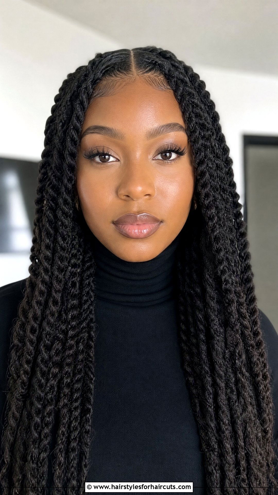 Middle Part Passion Twists - 25 passion twist crochet hairstyles - 25 passion twist crochet hairstyles