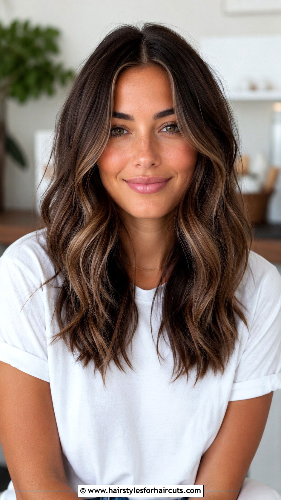 Middle Part Wavy Hair - 25 black wavy hairstyles - 25 black wavy hairstyles