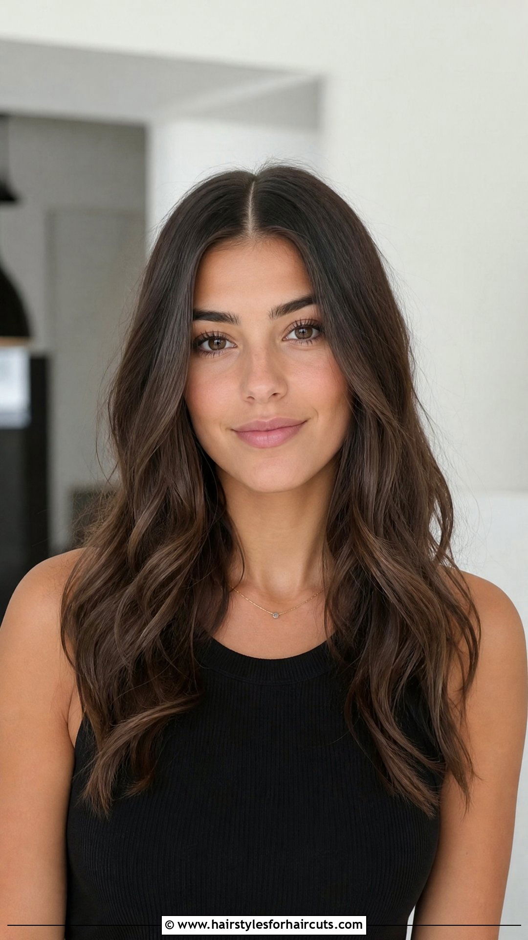 Middle Part Wet And Wavy Hair - 25 wet and wavy hairstyles - 25 wet and wavy hairstyles