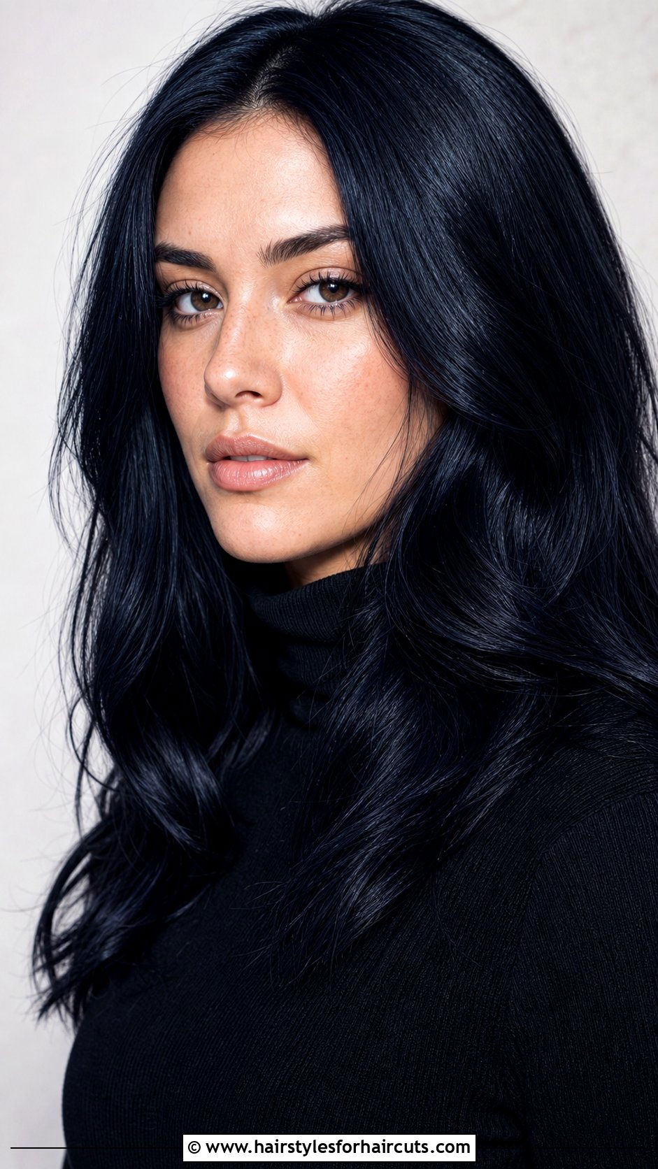 Midnight Blue Black Hair - 25 dye hairstyles - 25 dye hairstyles
