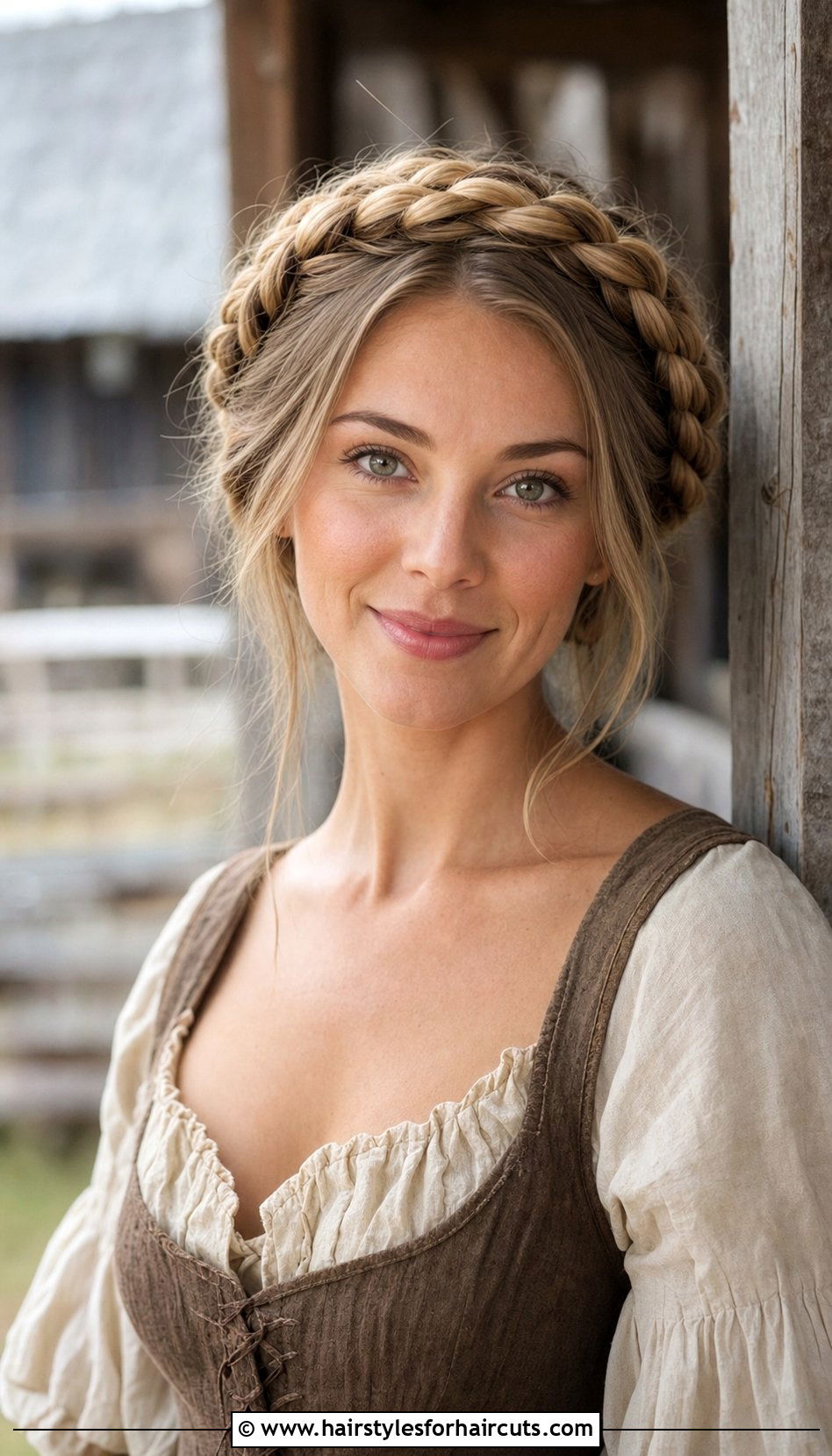Milkmaid Braid - 25 hairstyles woman wedding - 25 hairstyles woman wedding