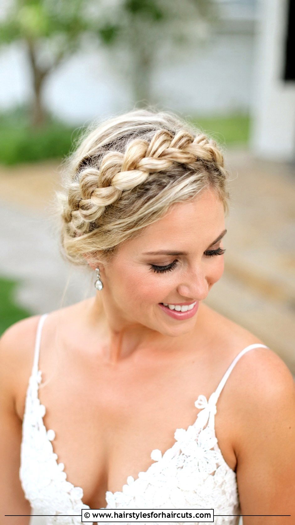 Milkmaid Braid - 25 elegant wedding hairstyles for long hair - 25 elegant wedding hairstyles for long hair