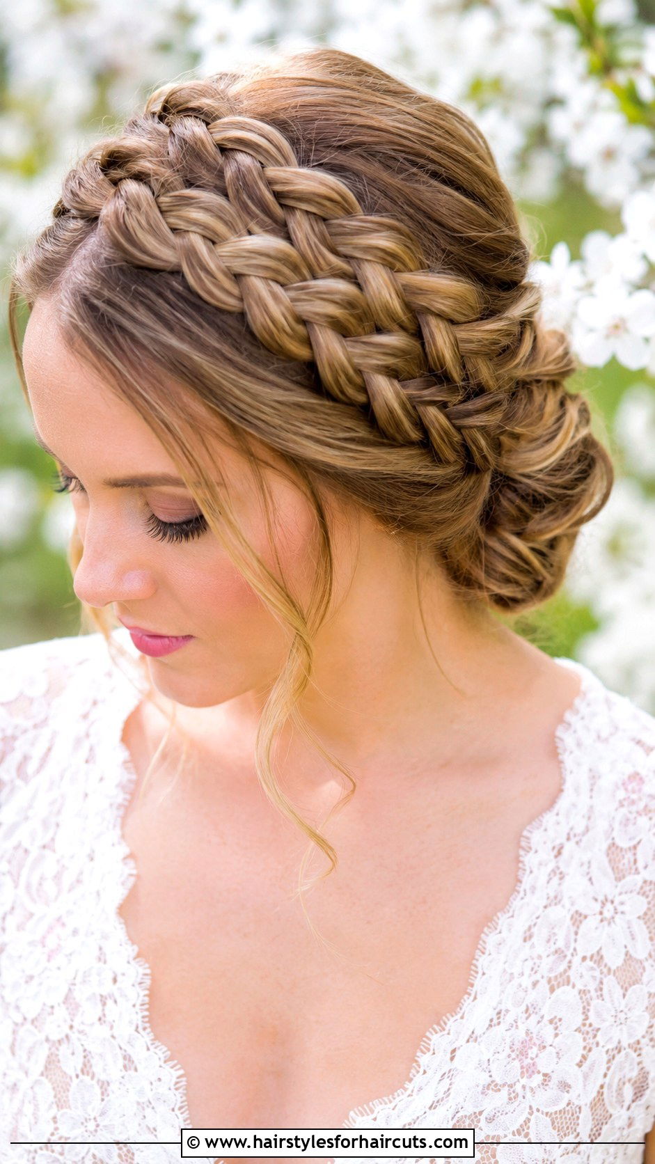 Milkmaid Braid Bridesmaid Updo - 25 hairstyles for bridesmaids - 25 hairstyles for bridesmaids