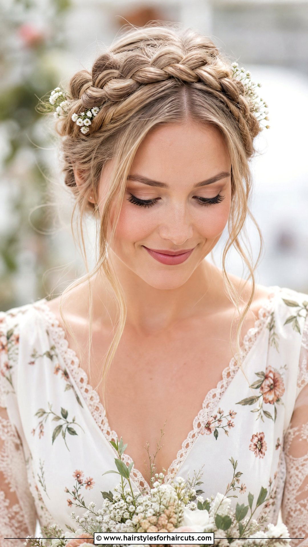 Milkmaid Braid Wedding Hairstyle - 25 wedding hairstyles with braids - 25 wedding hairstyles with braids
