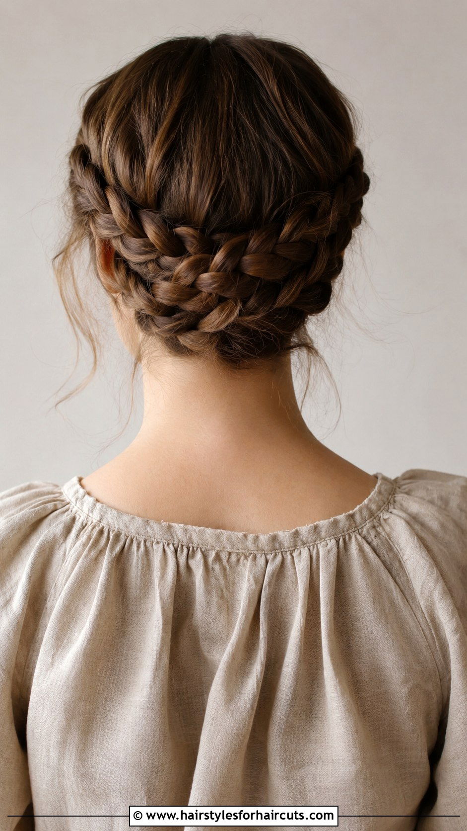 Milkmaid Braid - 25 back hairstyles - 25 back hairstyles