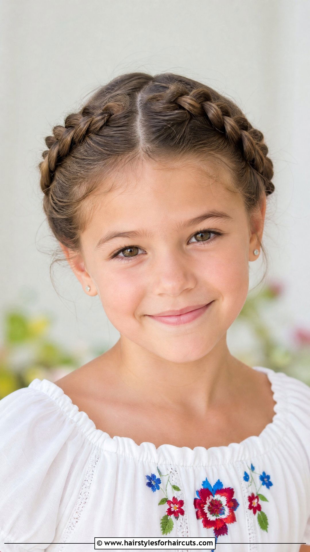 Milkmaid Braids - 25 elementary school long hair picture day hairstyles - 25 elementary school long hair picture day hairstyles