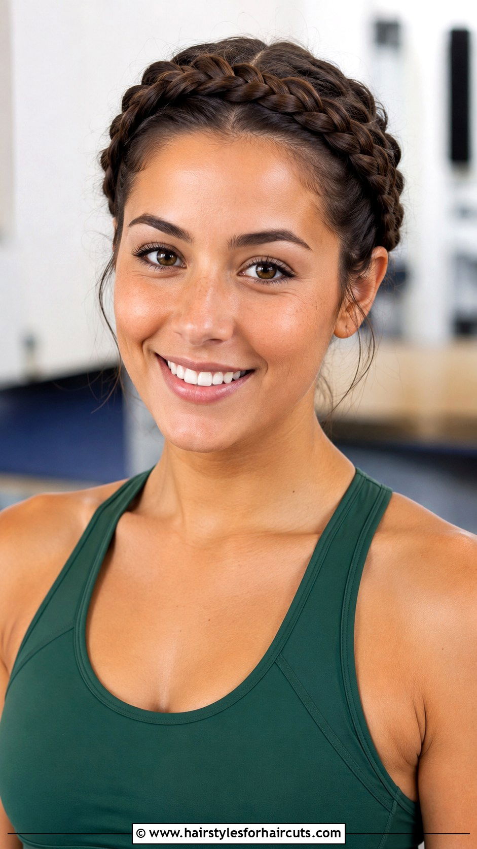 Milkmaid Braids - 25 gym hairstyles for long hair - 25 gym hairstyles for long hair