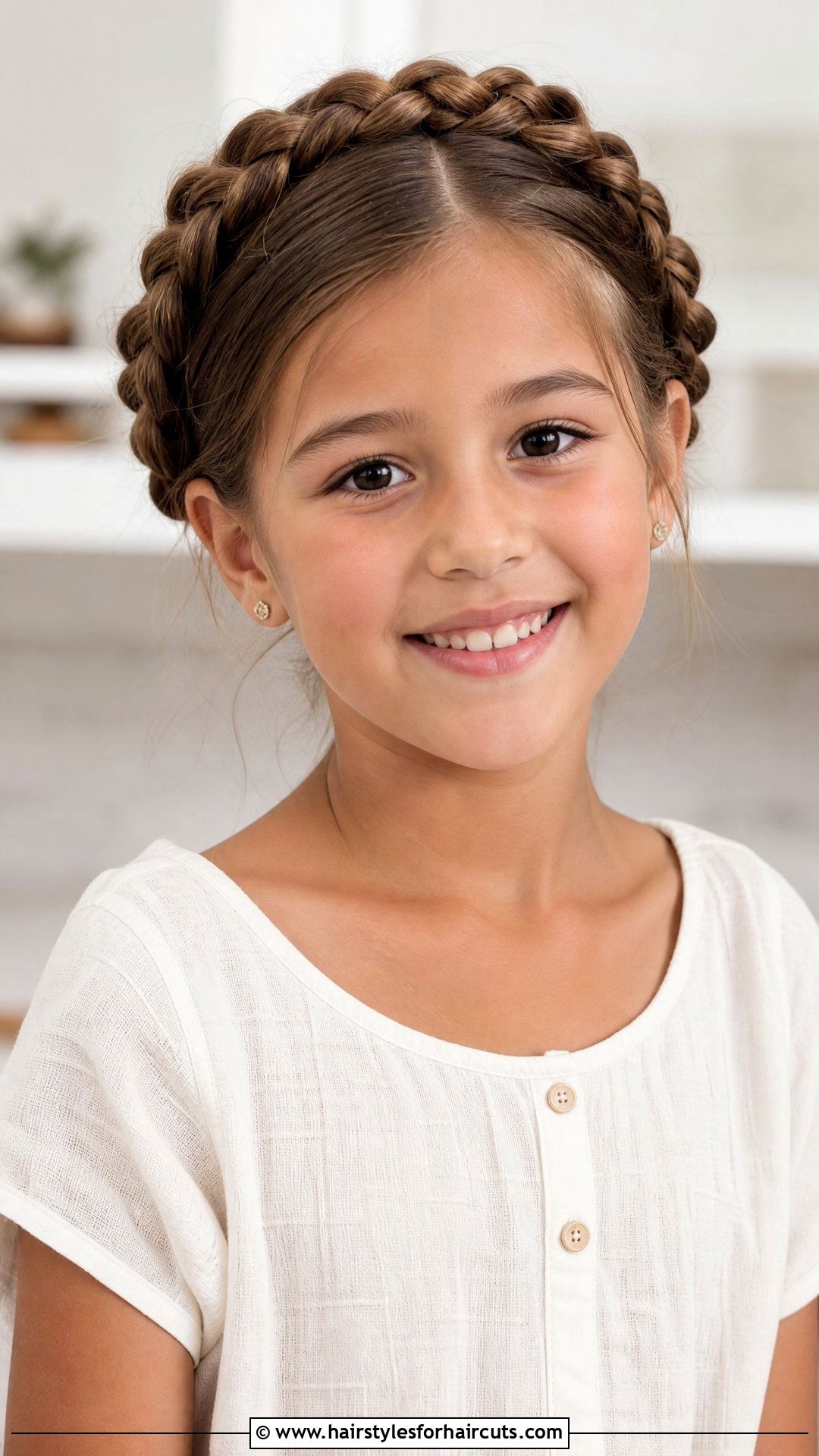 Milkmaid Braids - 25 hairstyles for 8 year old girls - 25 hairstyles for 8 year old girls