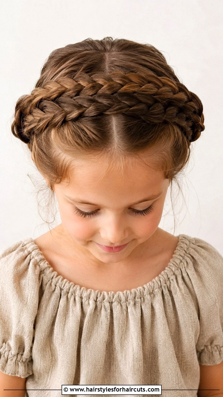 Milkmaid Braids - 25 beautiful hairstyles for girls - 25 beautiful hairstyles for girls