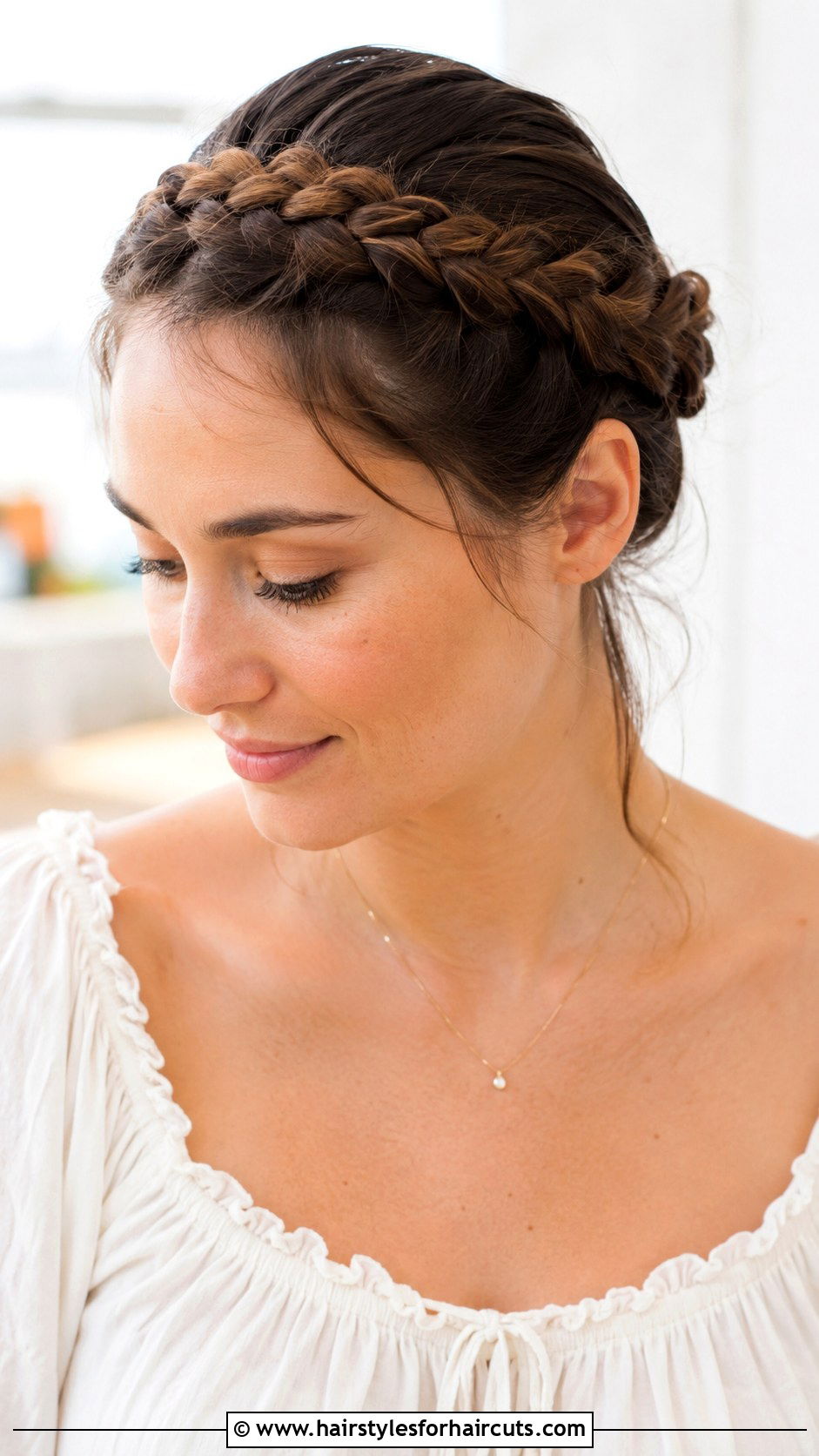 Milkmaid Braids - 25 hairstyles without hair tie - 25 hairstyles without hair tie