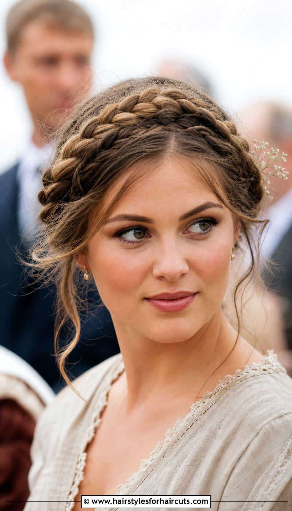 Milkmaid Braids Wedding Hairstyle - 25 girls wedding hairstyles - 25 girls wedding hairstyles