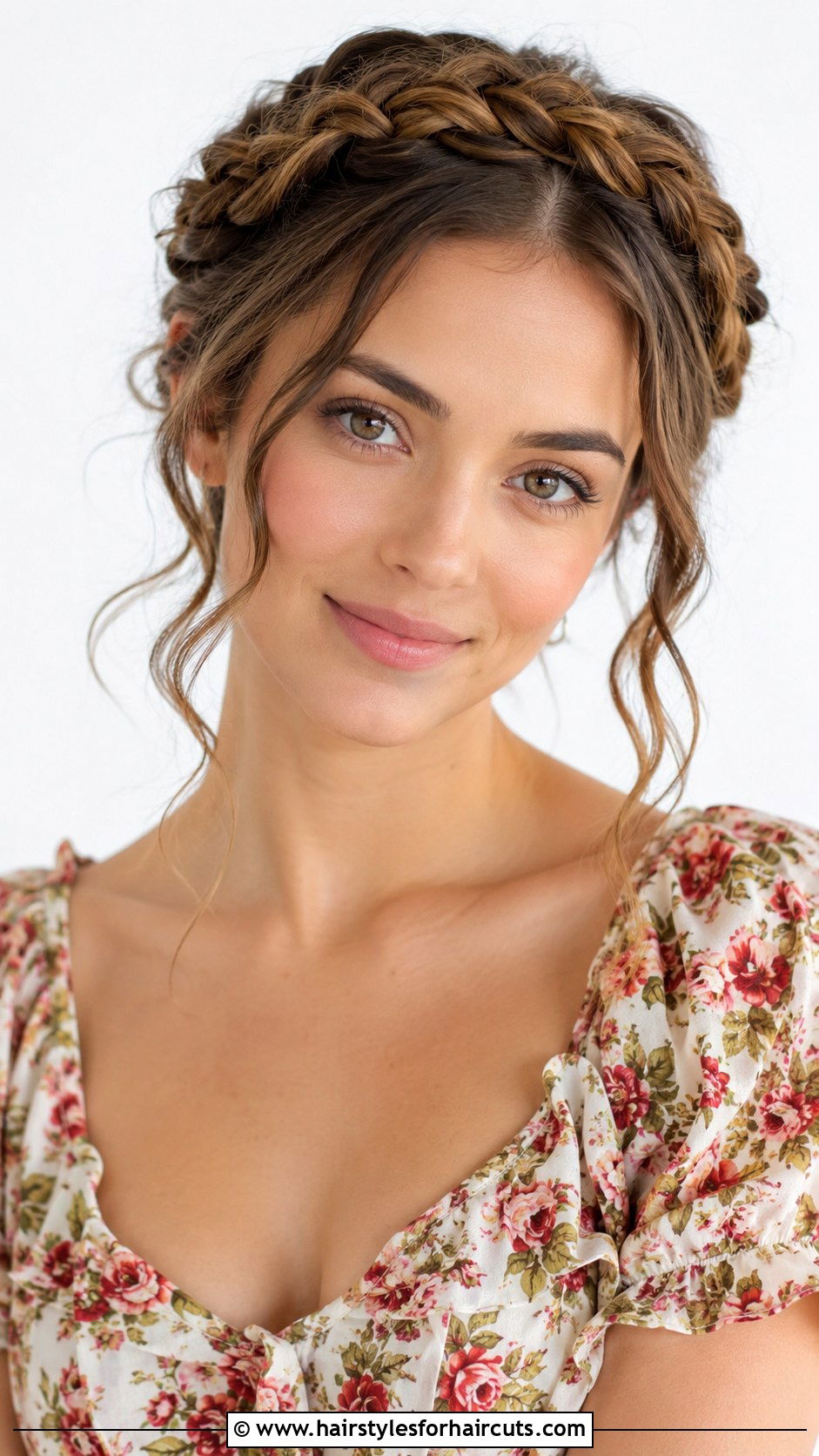 Milkmaid Braids With Curls - 25 1950s hairstyles for curly hair - 25 1950s hairstyles for curly hair