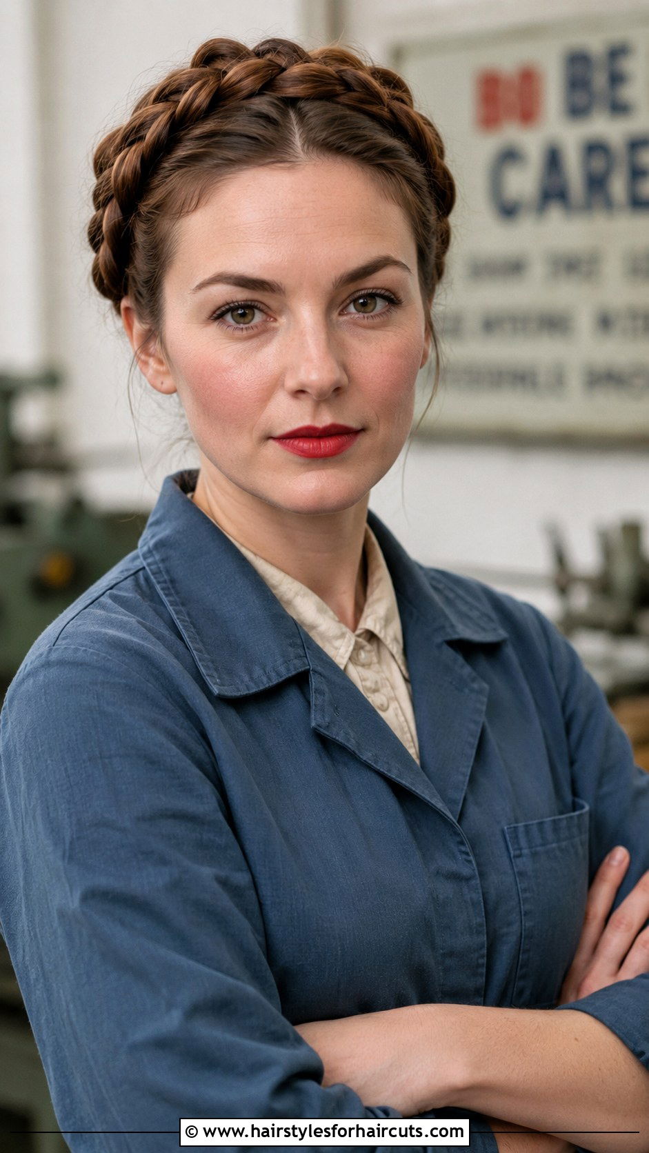 Milkmaid Braids - 25 1940s womens hairstyles long hair - 25 1940s womens hairstyles long hair