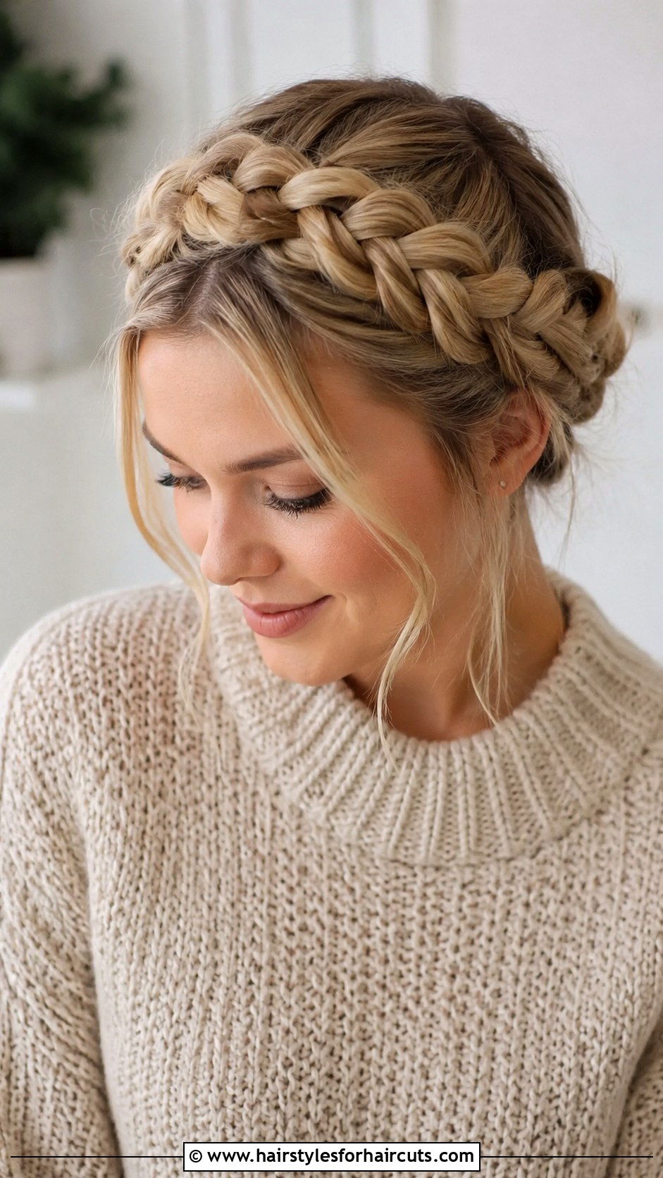 Milkmaid Crown Braid - 25 hair crown hairstyles - 25 hair crown hairstyles