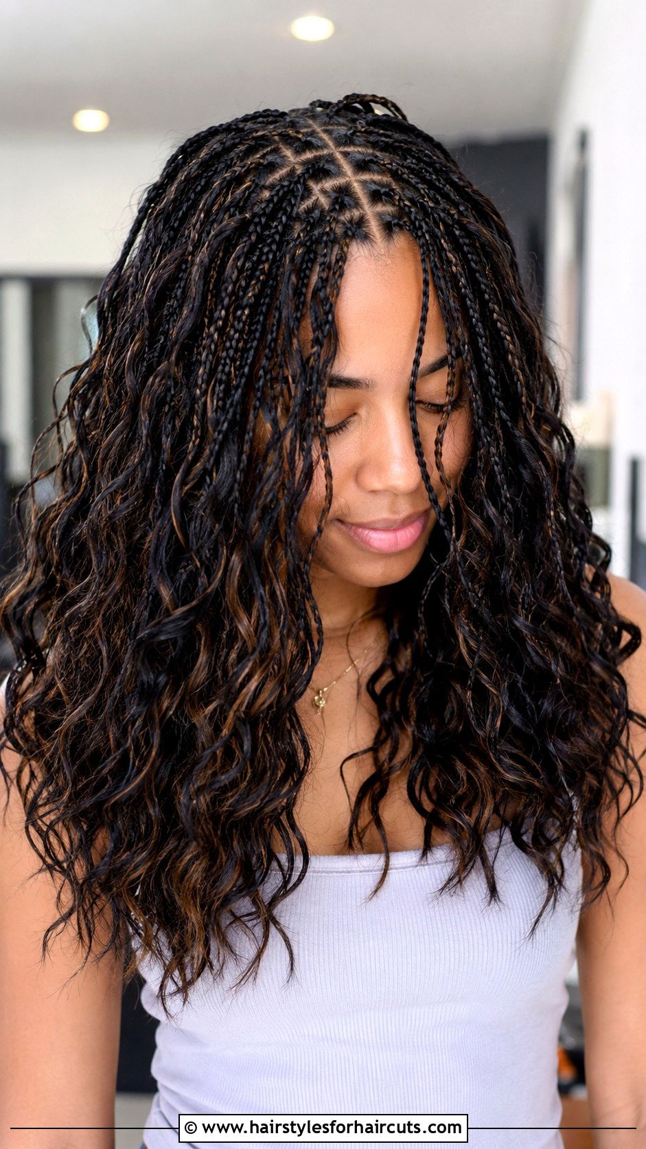 Mini Braid Clusters - 25 hairstyles to sleep in for wavy hair - 25 hairstyles to sleep in for wavy hair