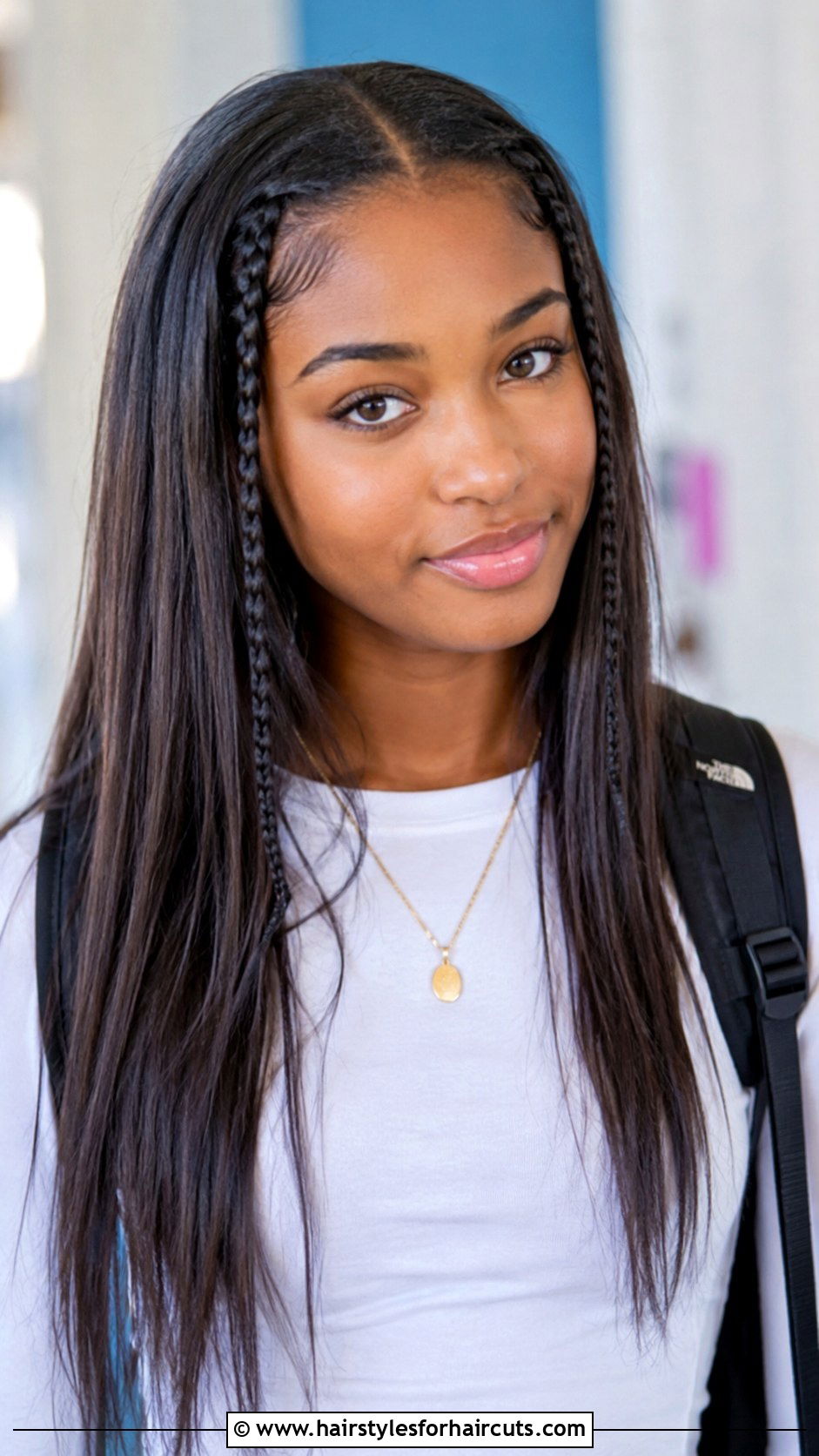 Mini Braids With Loose Hair - 25 cute hairstyles for straight hair girls - 25 cute hairstyles for straight hair girls