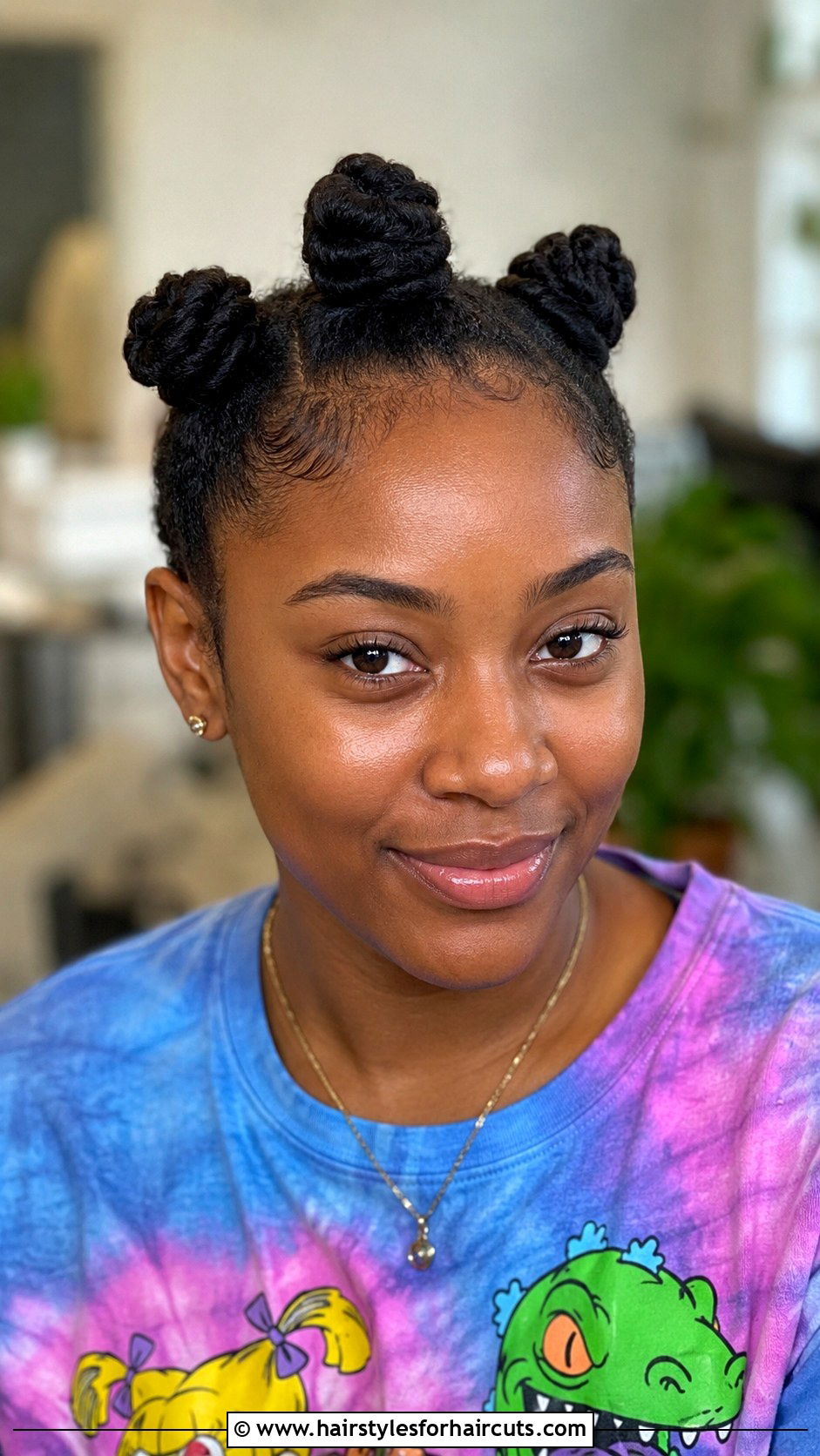 Mini Buns On Short Natural Hair - 25 cute bun hairstyles for black hair - 25 cute bun hairstyles for black hair