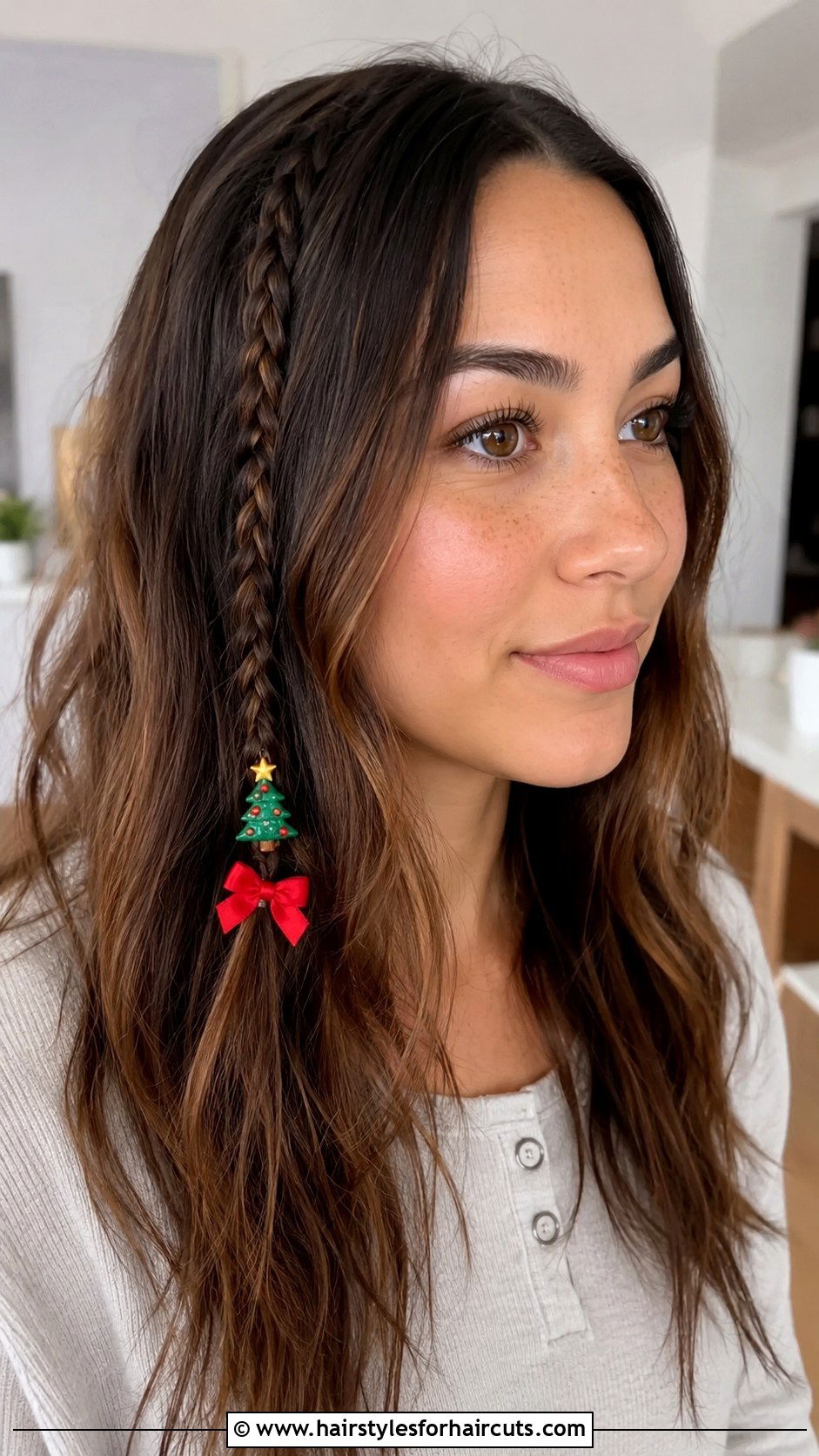 Mini Christmas Tree Accent Braid - 25 christmas tree hairstyles - 25 christmas tree hairstyles