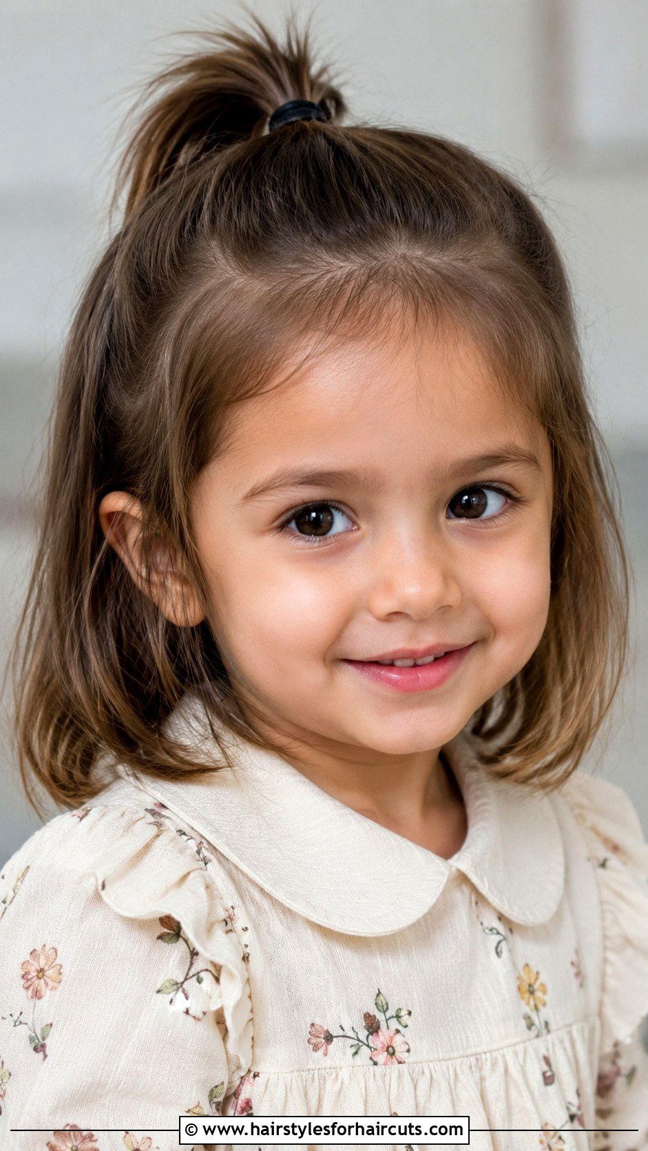 Mini Middle Ponytail - 25 ponytail hairstyles for short hair for school - 25 ponytail hairstyles for short hair for school