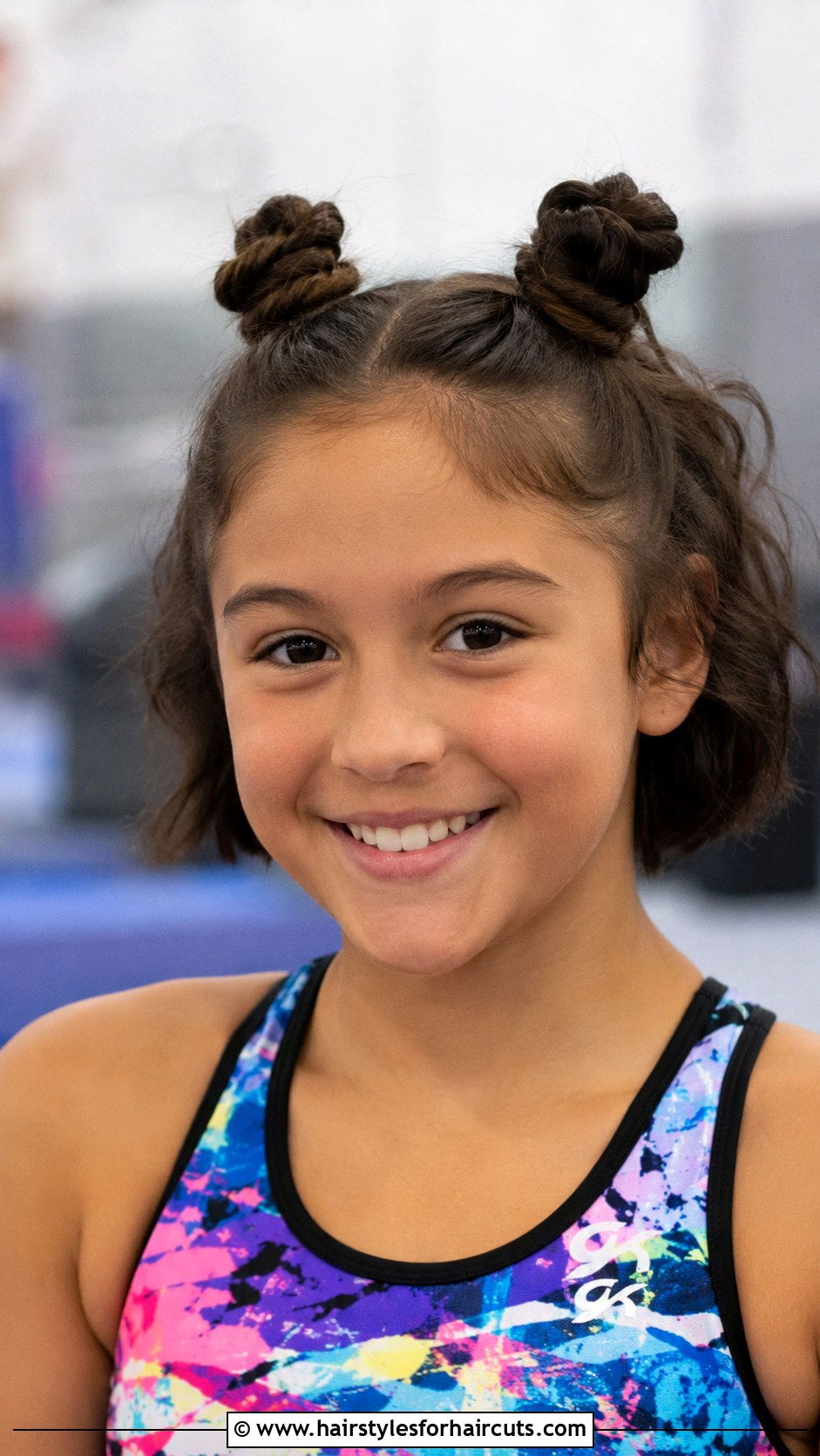 Mini Space Buns On Short Hair - 25 gymnastics hairstyles for short hair - 25 gymnastics hairstyles for short hair