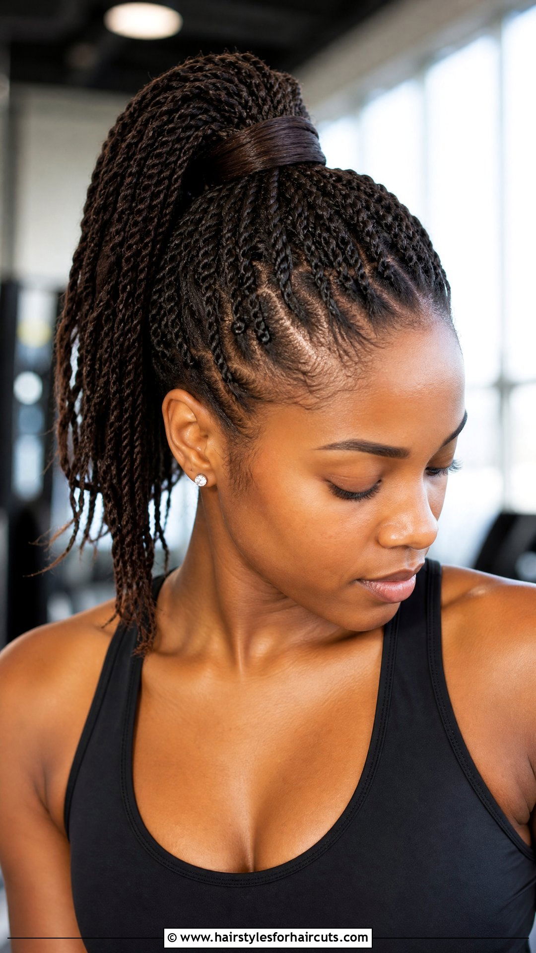 Mini Twists High Ponytail - 25 twist hairstyles for natural hair - 25 twist hairstyles for natural hair