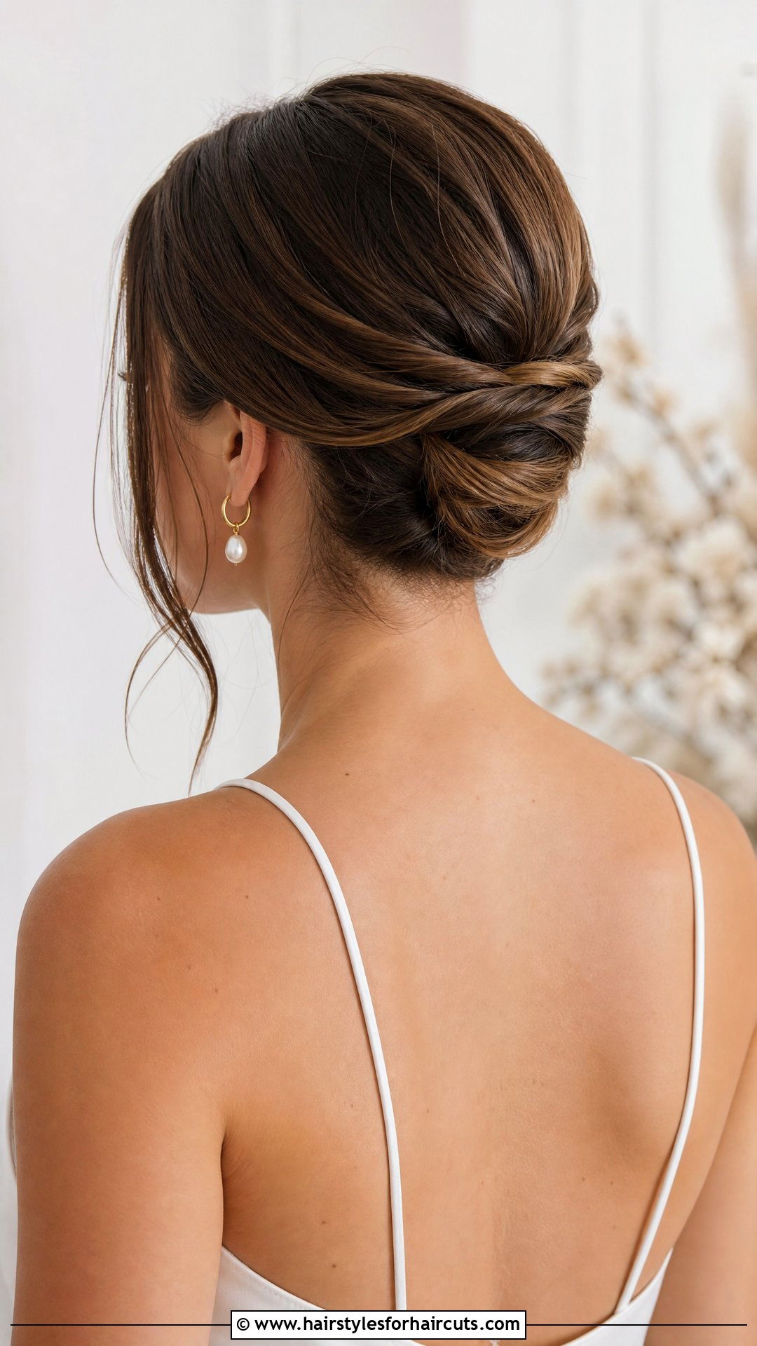Minimalist Low Wedding Updo - 25 wedding updo hairstyles - 25 wedding updo hairstyles