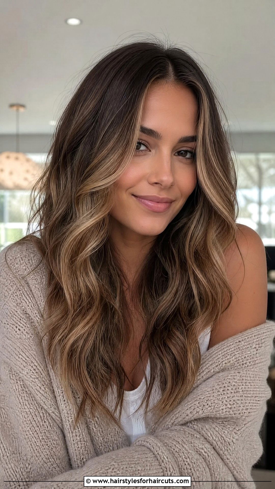 Mocha Swirl Long Waves - 25 fall hairstyles and colors - 25 fall hairstyles and colors
