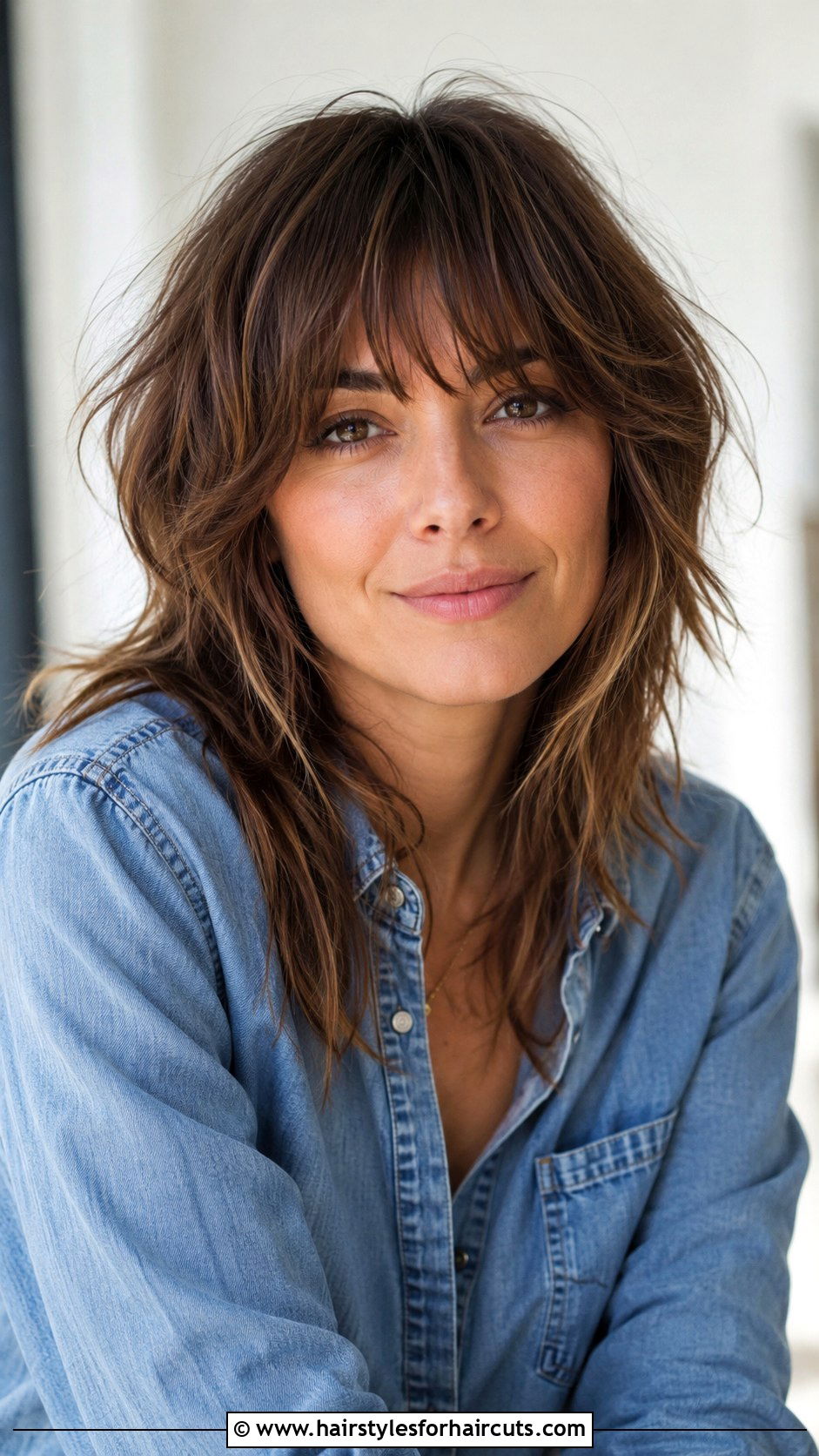 Modern Medium Shag Haircut - 25 medium hairstyles for women over 50 - 25 medium hairstyles for women over 50