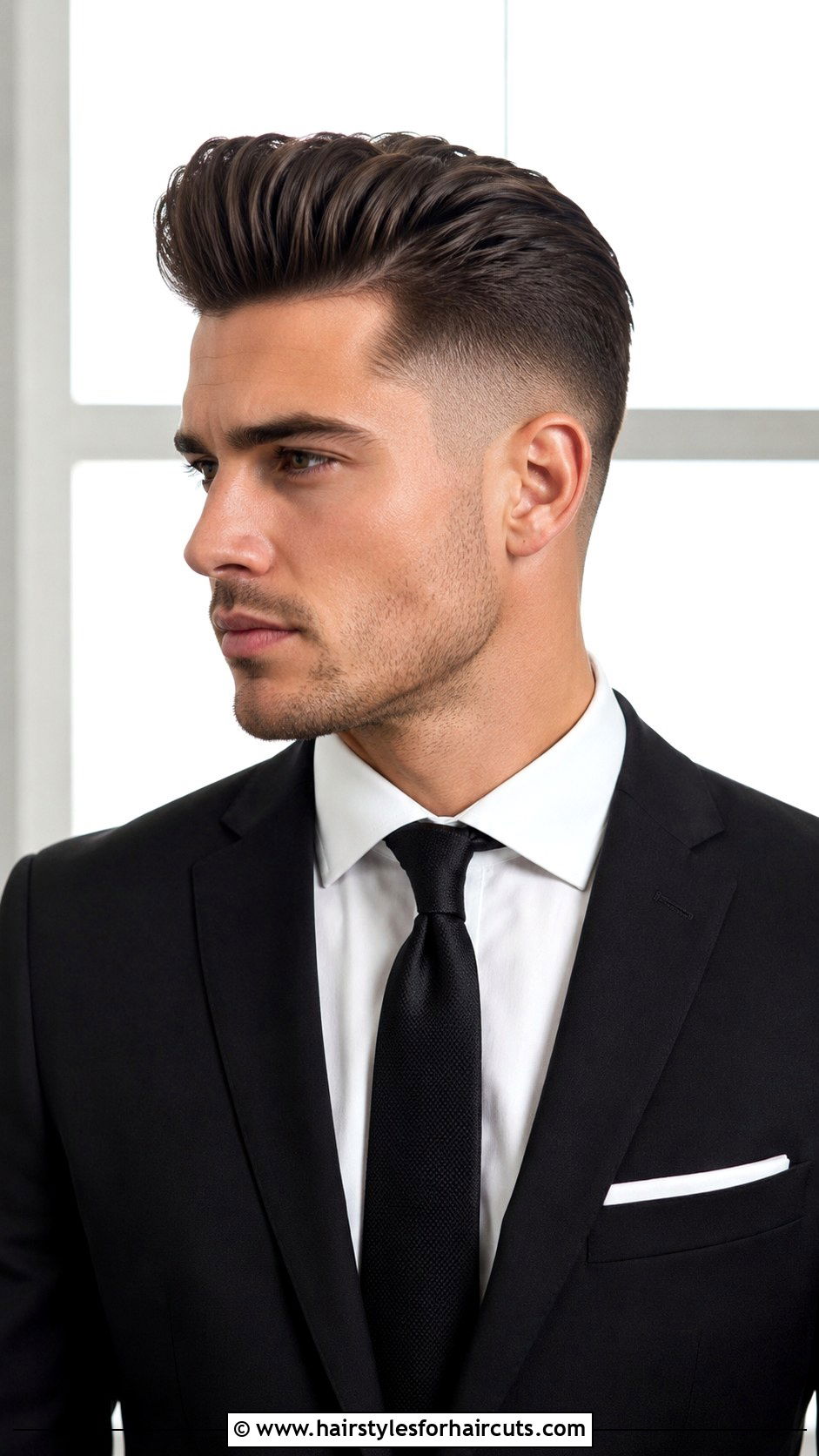 Modern Pompadour - 25 barber shop hairstyles - 25 barber shop hairstyles