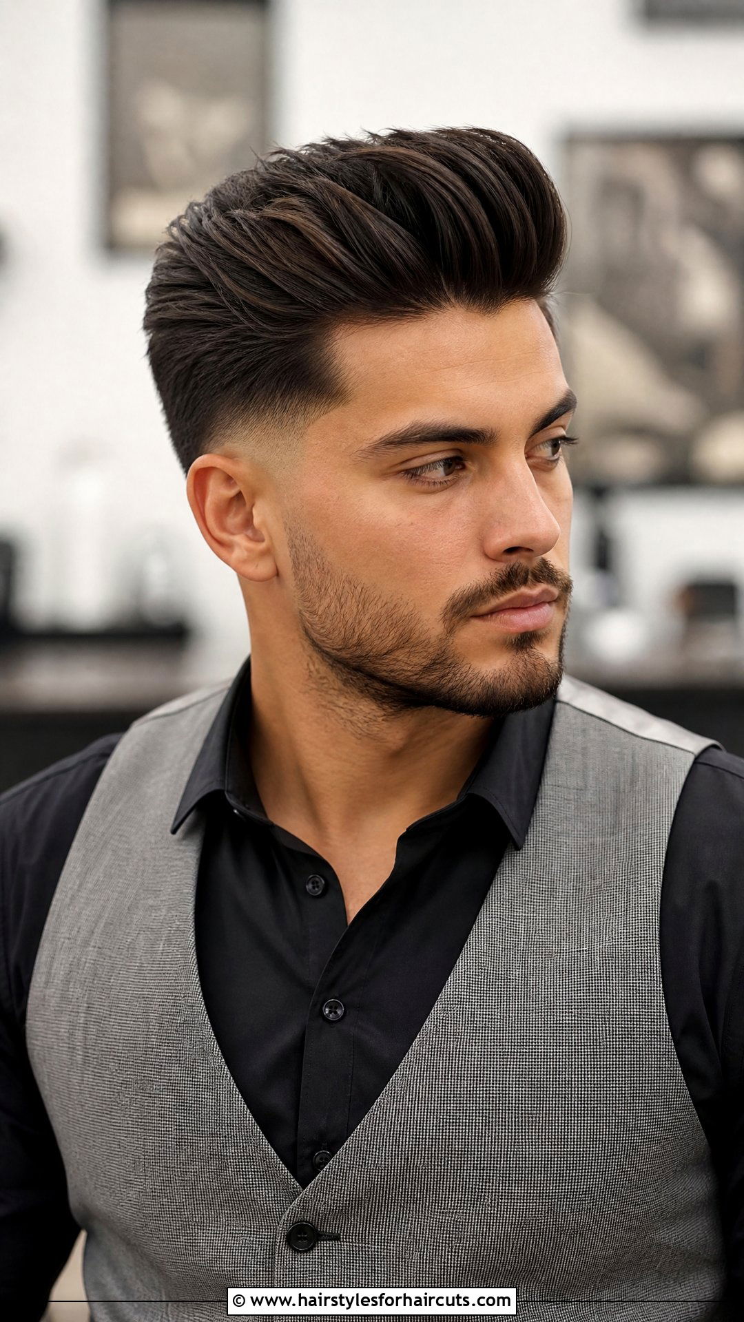Modern Quiff - 25 transmasc haircuts for straight hair - 25 transmasc haircuts for straight hair