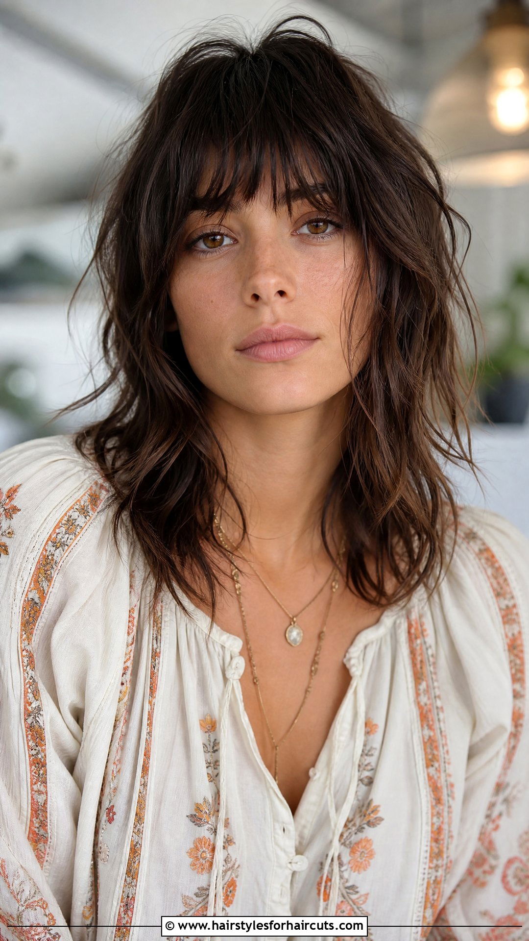 Modern Shag With Bangs - 25 star hairstyles - 25 star hairstyles