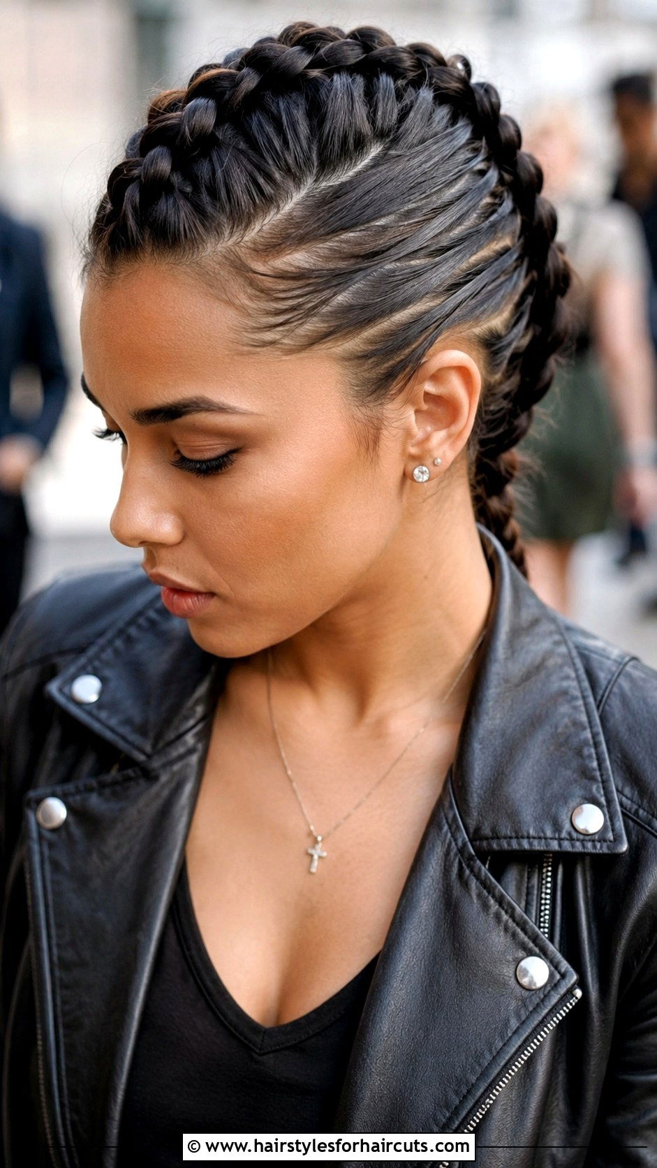 Mohawk Braid - 25 easy fancy hairstyles for medium hair - 25 easy fancy hairstyles for medium hair