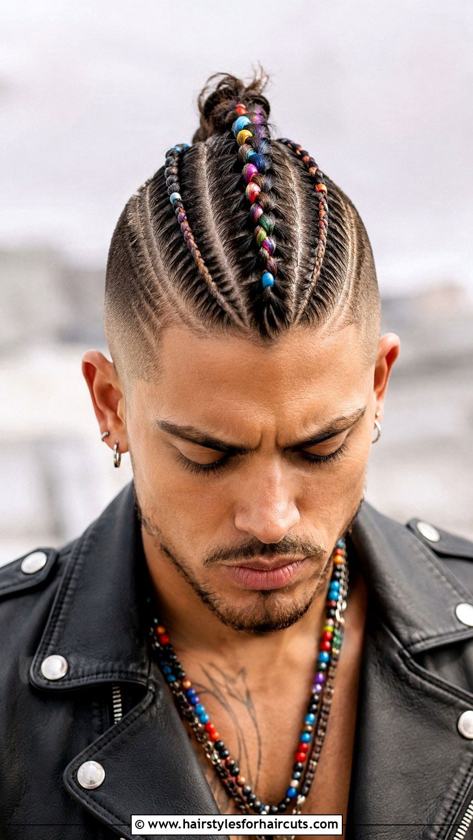 Mohawk Braid With Beads - 25 pirate hairstyles - 25 pirate hairstyles
