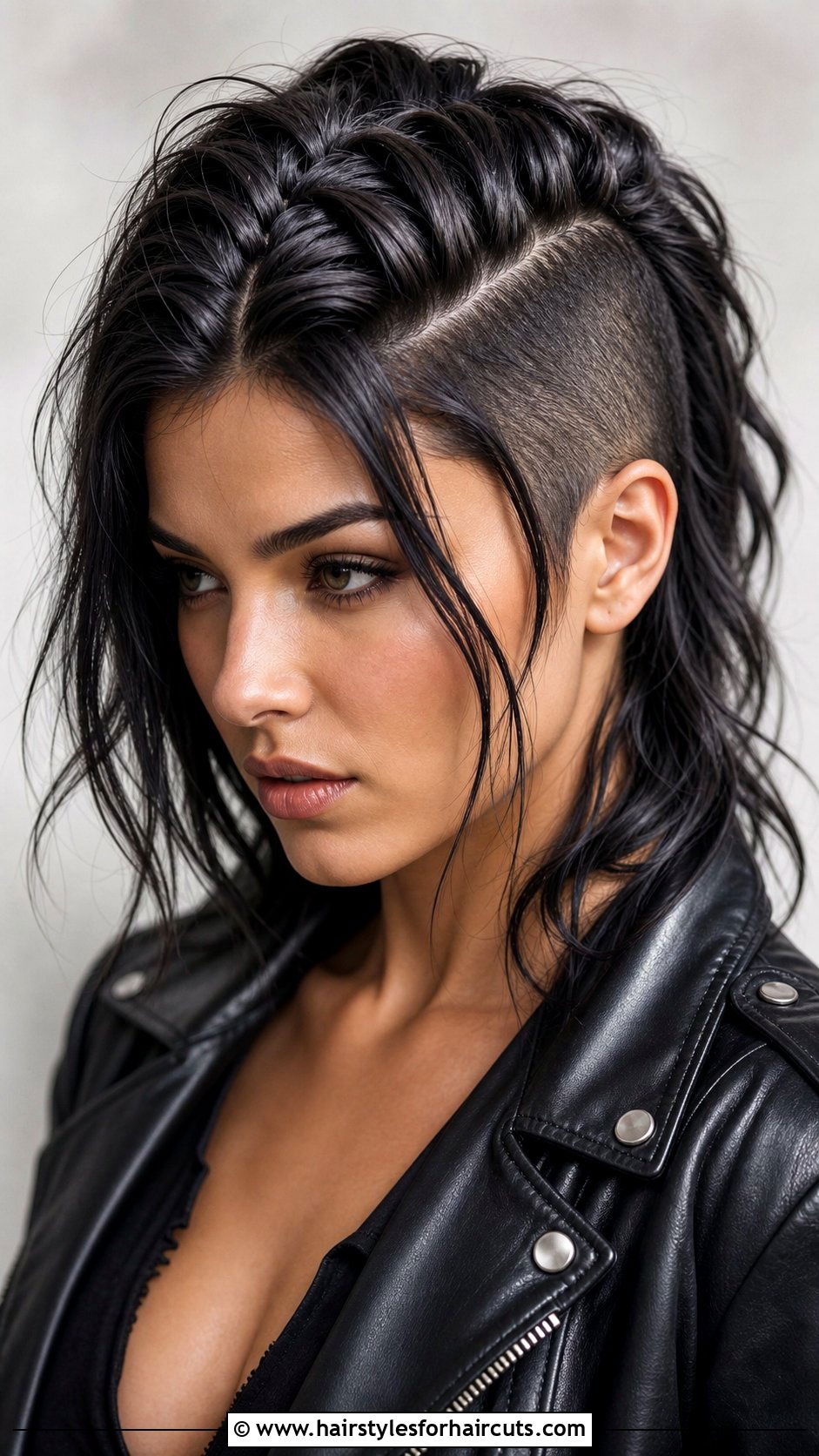 Mohawk Braid With Loose Back - 25 off the face hairstyles for medium hair - 25 off the face hairstyles for medium hair