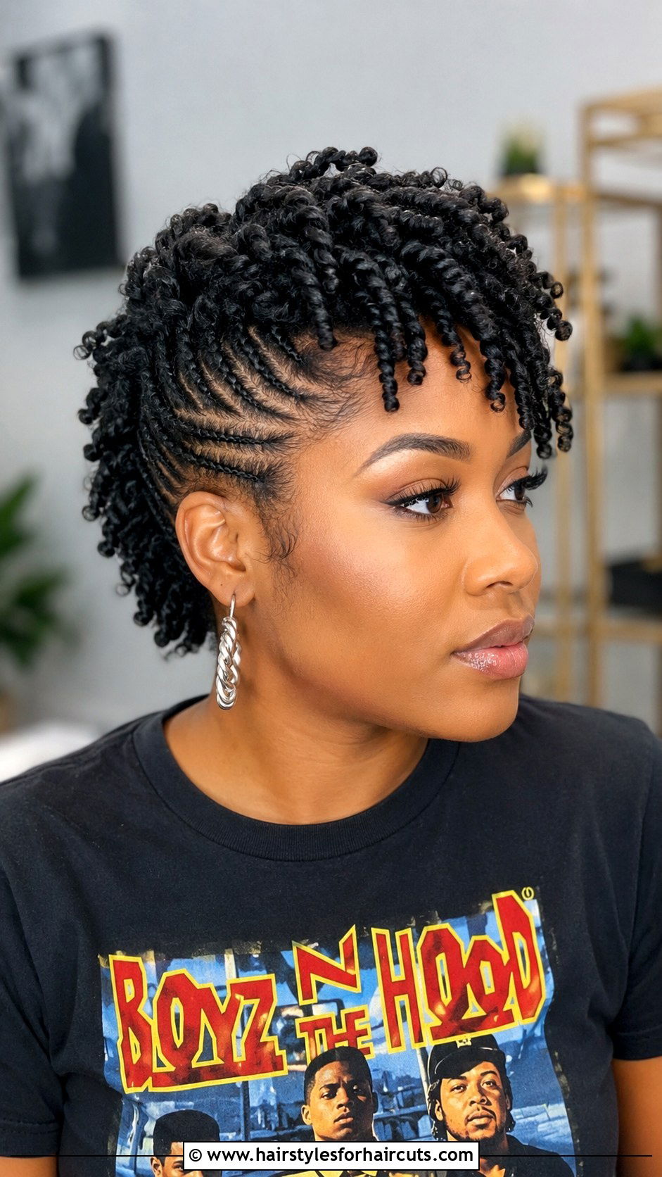 Mohawk Flat Twists - 25 hair twist hairstyles - 25 hair twist hairstyles