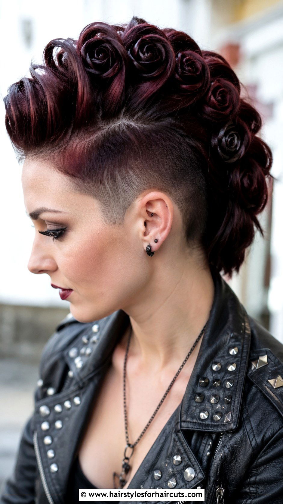 Mohawk Rose Braid - 25 rose hairstyles - 25 rose hairstyles