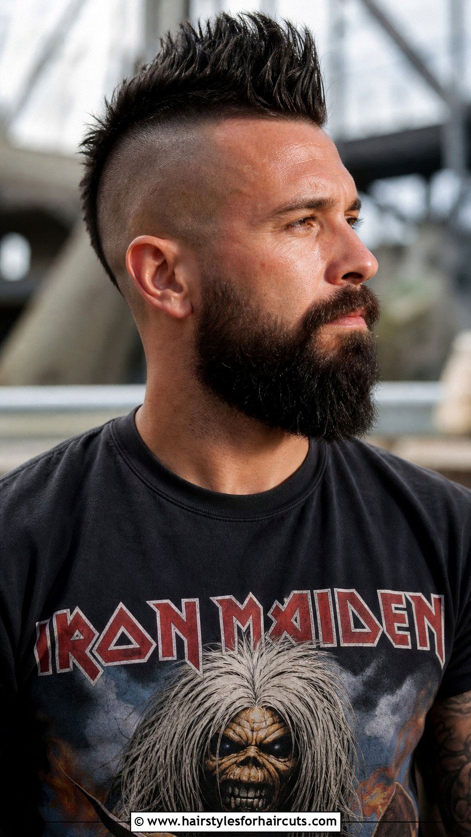 Mohawk With Beard - 25 hair beard hairstyles - 25 hair beard hairstyles