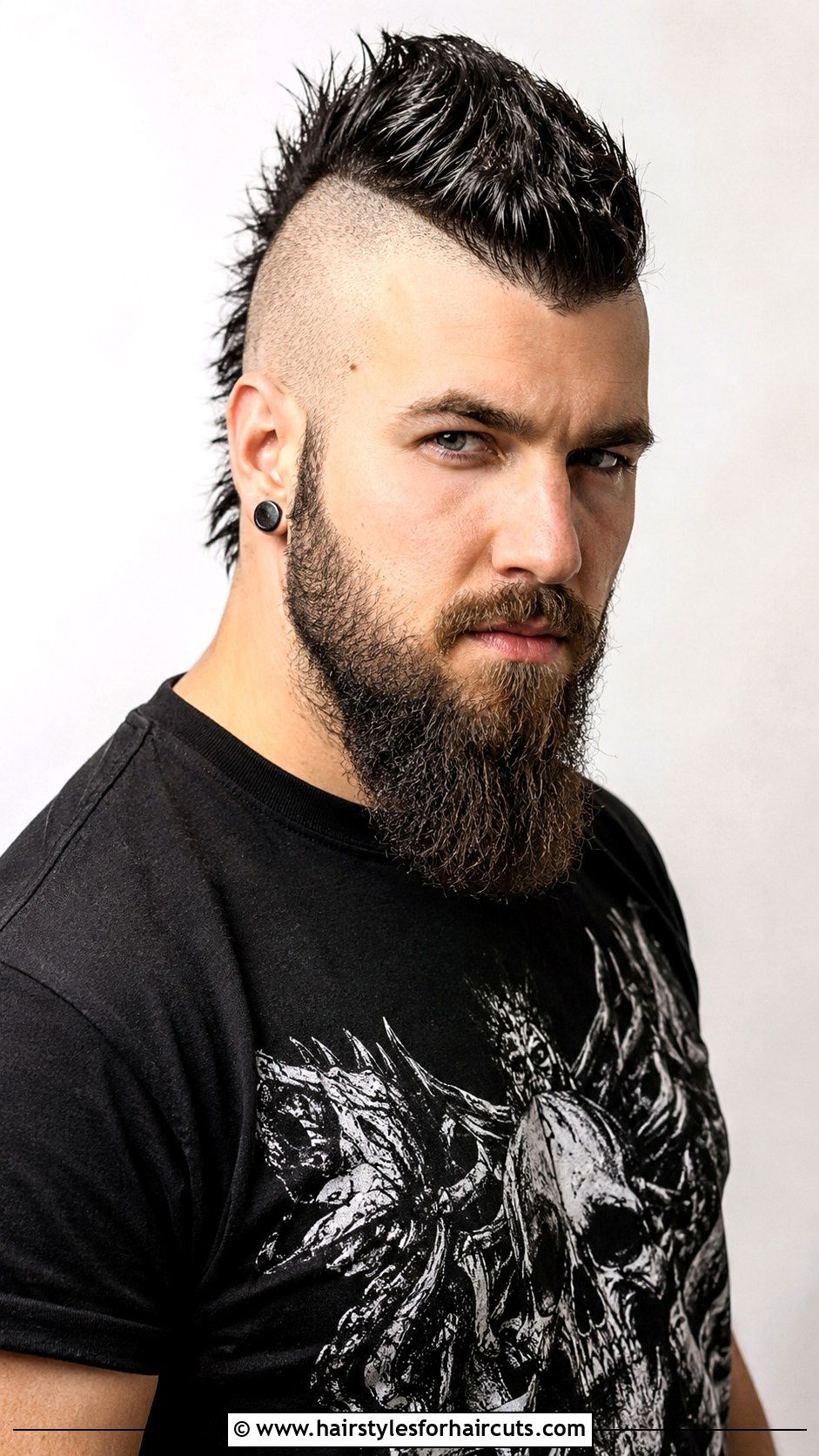 Mohawk With Beard - 25 bear haircuts - 25 bear haircuts