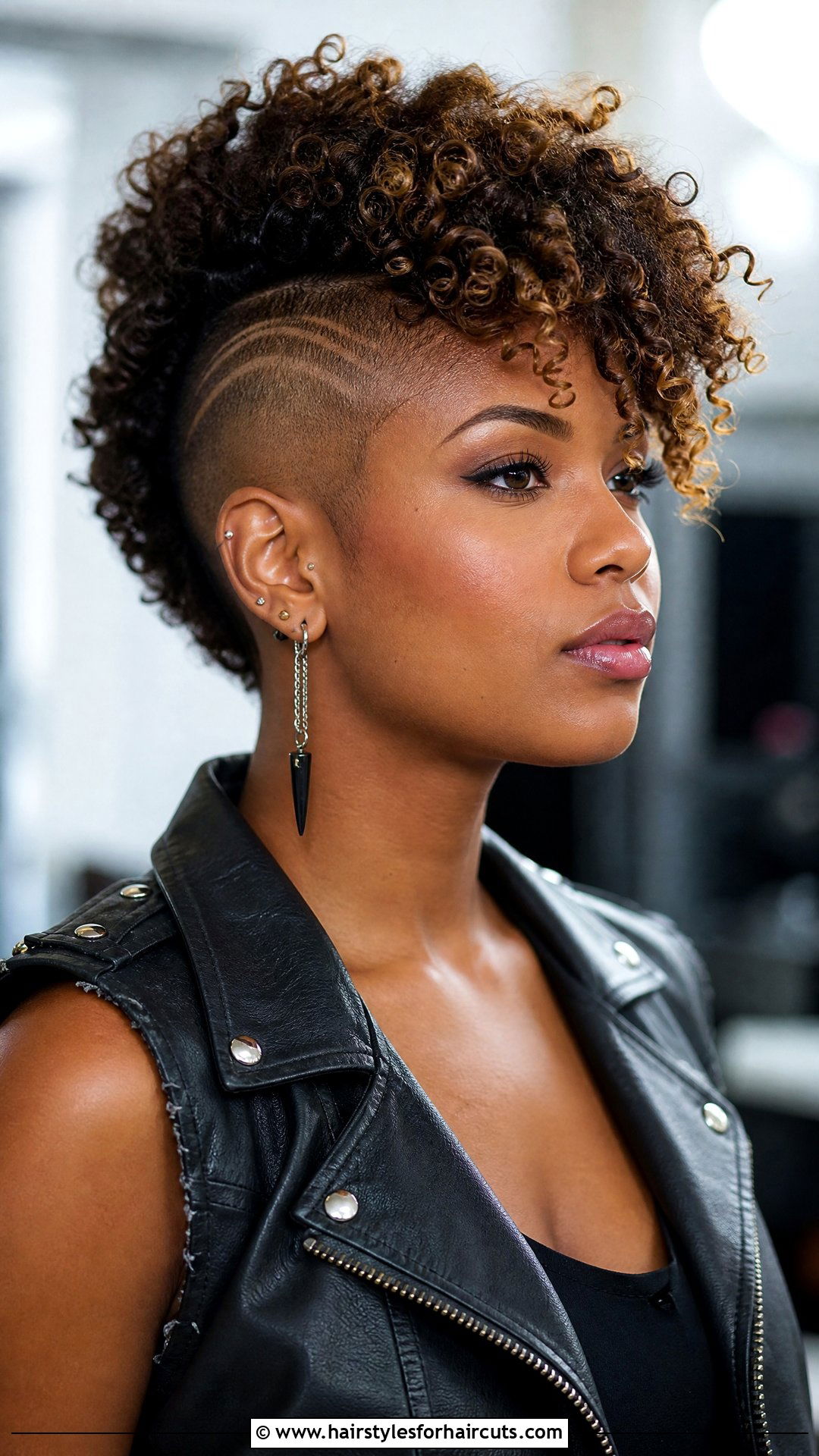 Mohawk With Curly Top - 25 hairstyles for thinning hair black women - 25 hairstyles for thinning hair black women