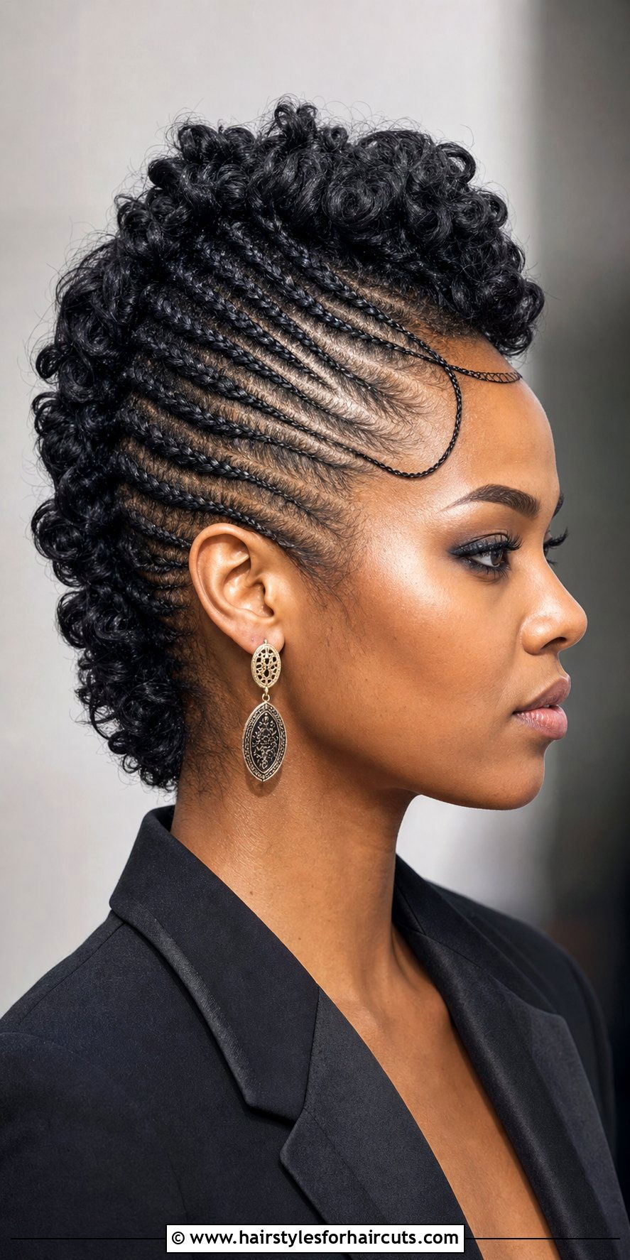 Mohawk With Side Braids - 25 braided mohawk hairstyles for short hair - 25 braided mohawk hairstyles for short hair