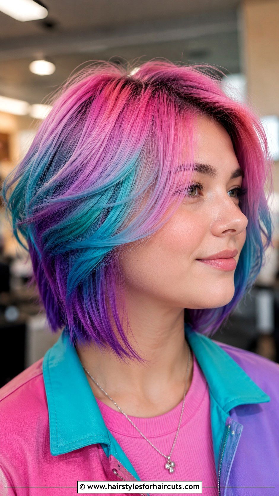 Multi Colored Scene Haircut - 25 scene girl haircuts - 25 scene girl haircuts