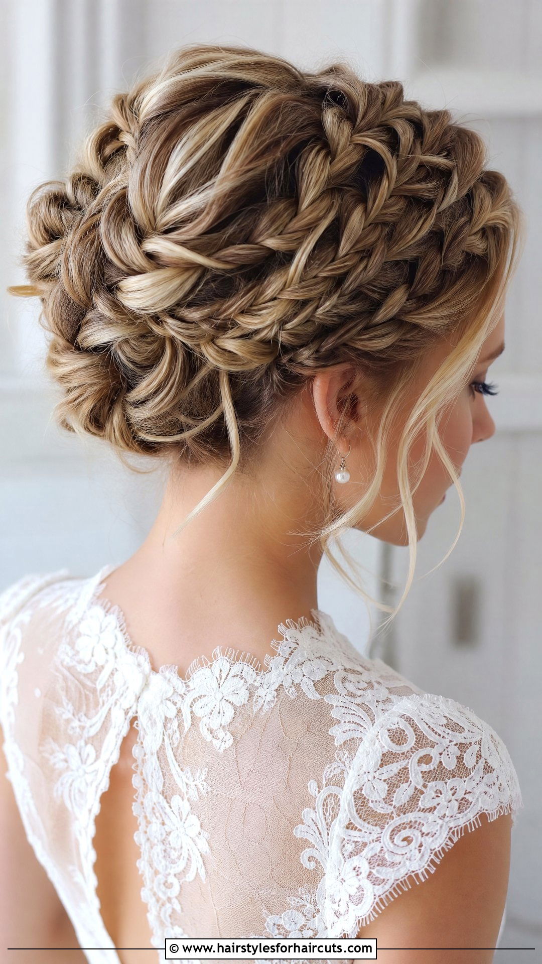 Multiple Braids Updo Wedding Hairstyle - 25 wedding hairstyles with braids - 25 wedding hairstyles with braids