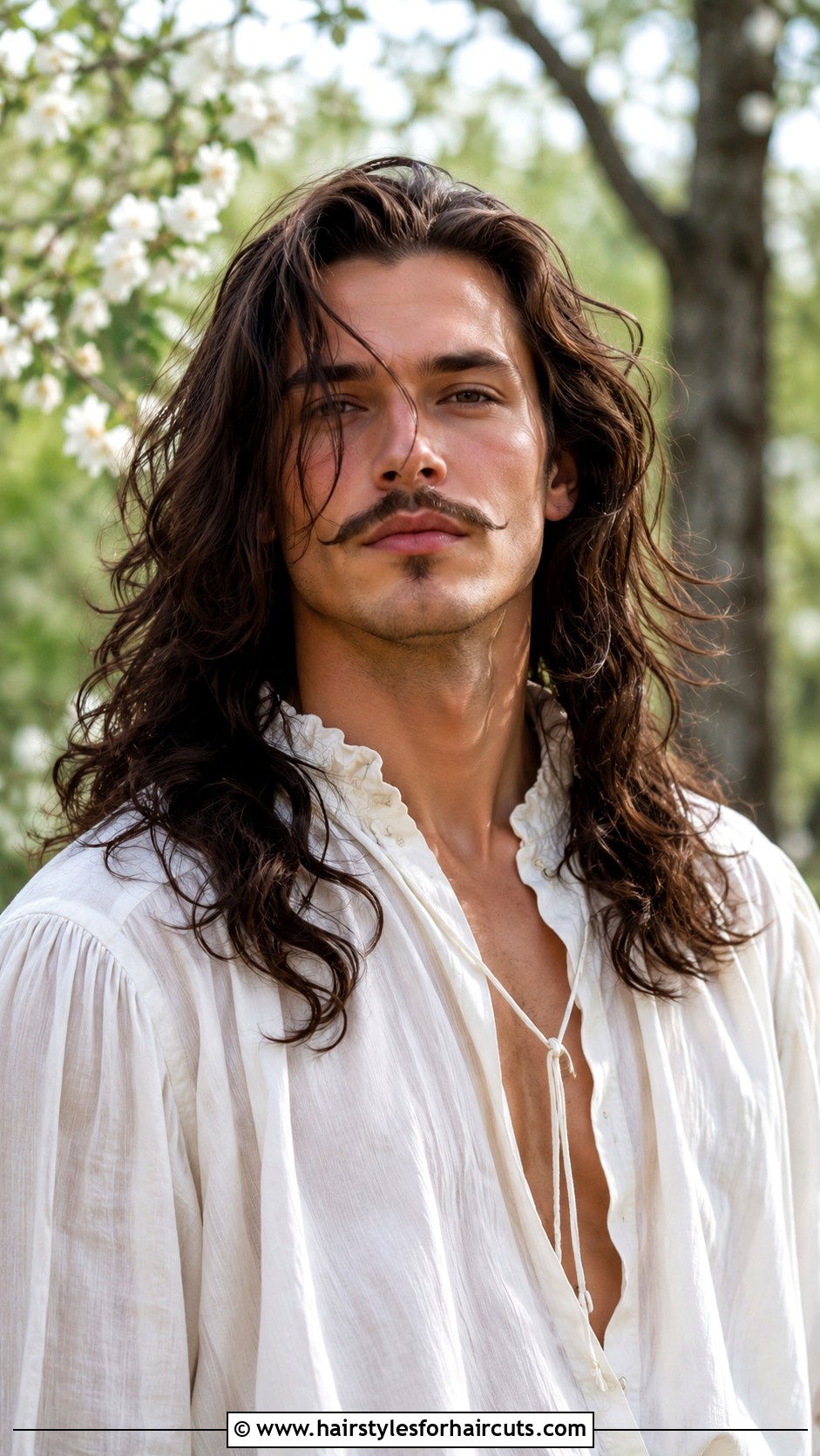 Musketeer Mustache With Flowing Hair - 25 70s facial hairstyles - 25 70s facial hairstyles
