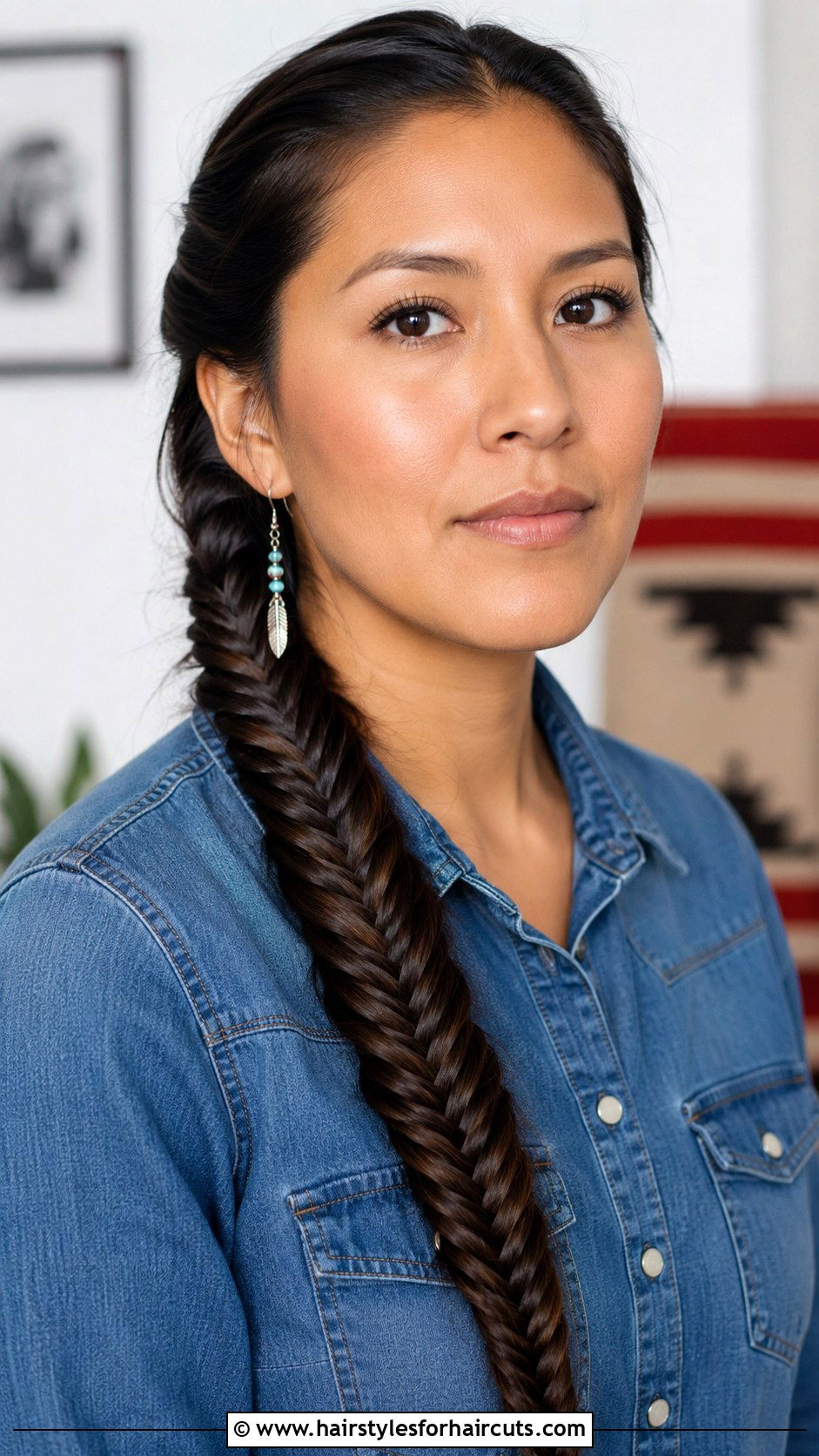 Native American Fishtail Braid - 25 native american hairstyles - 25 native american hairstyles
